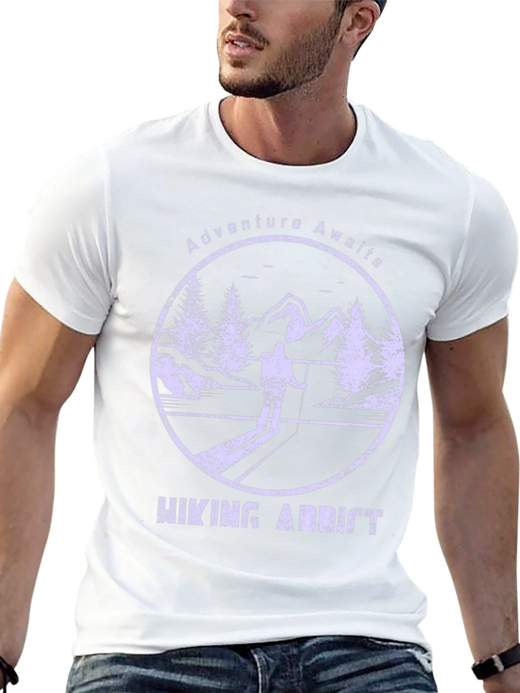 Adventure Awaits Hiking Addict Graphic T-Shirt