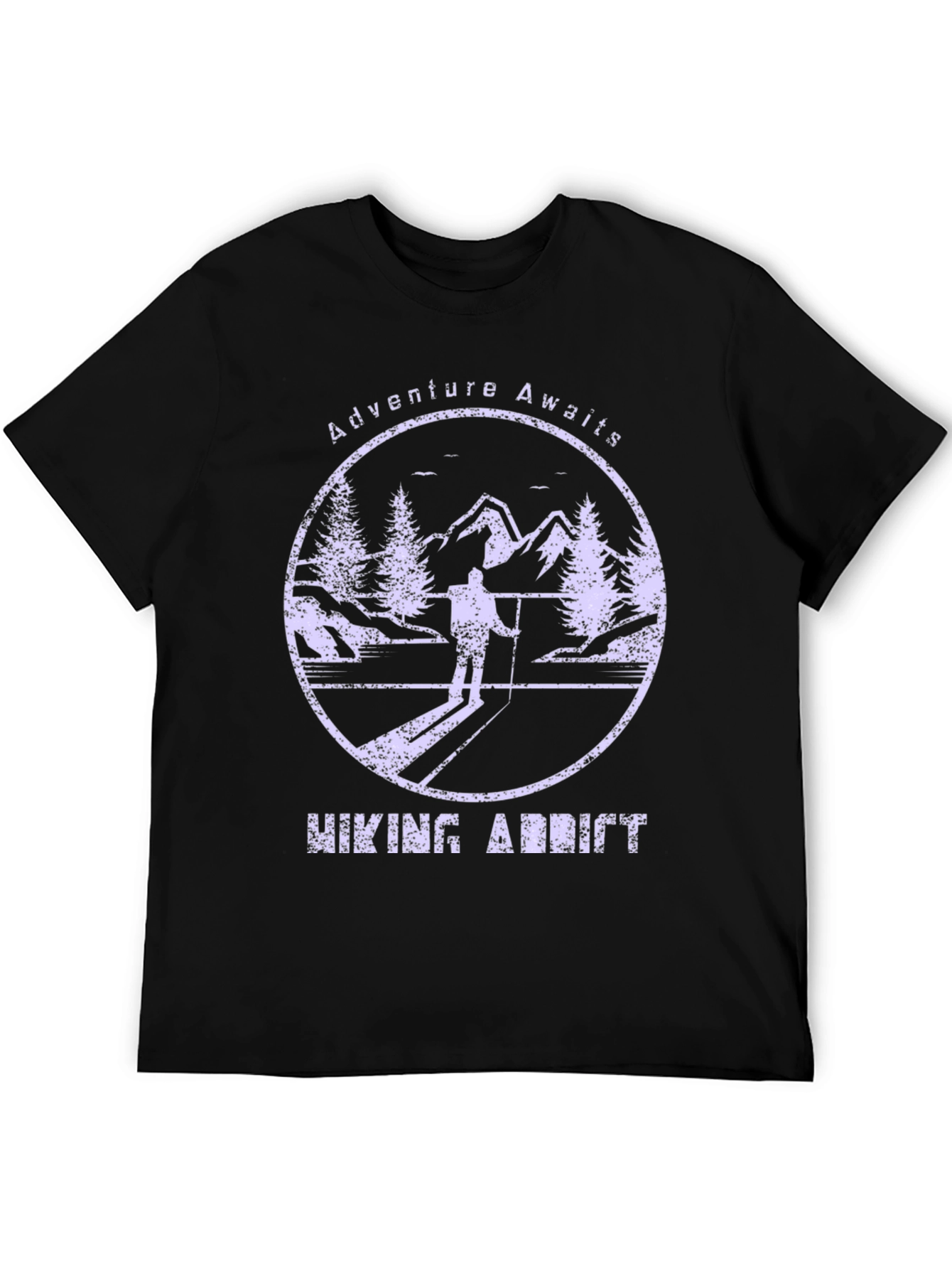 Adventure Awaits Hiking Addict Graphic T-Shirt