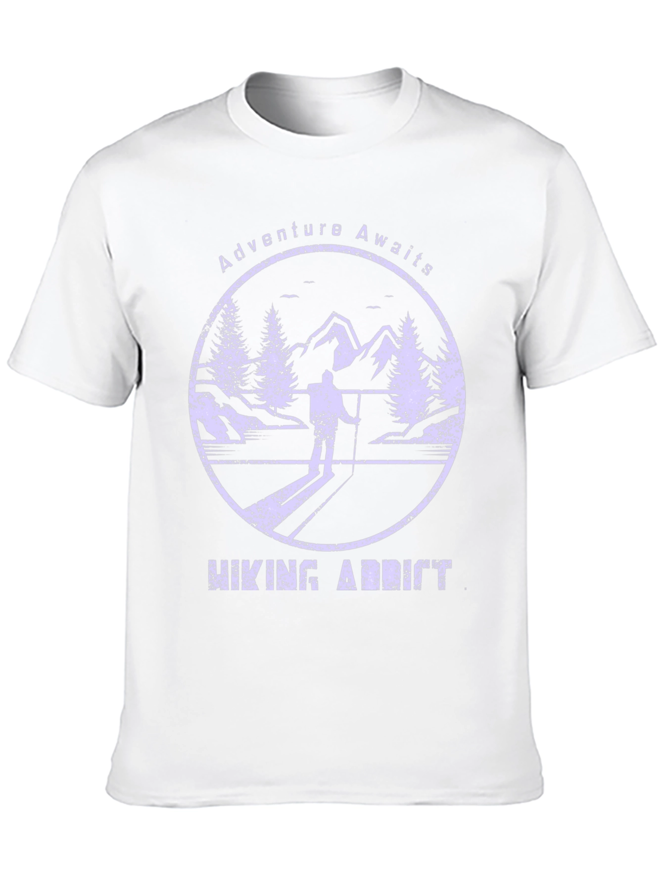 Adventure Awaits Hiking Addict Graphic T-Shirt
