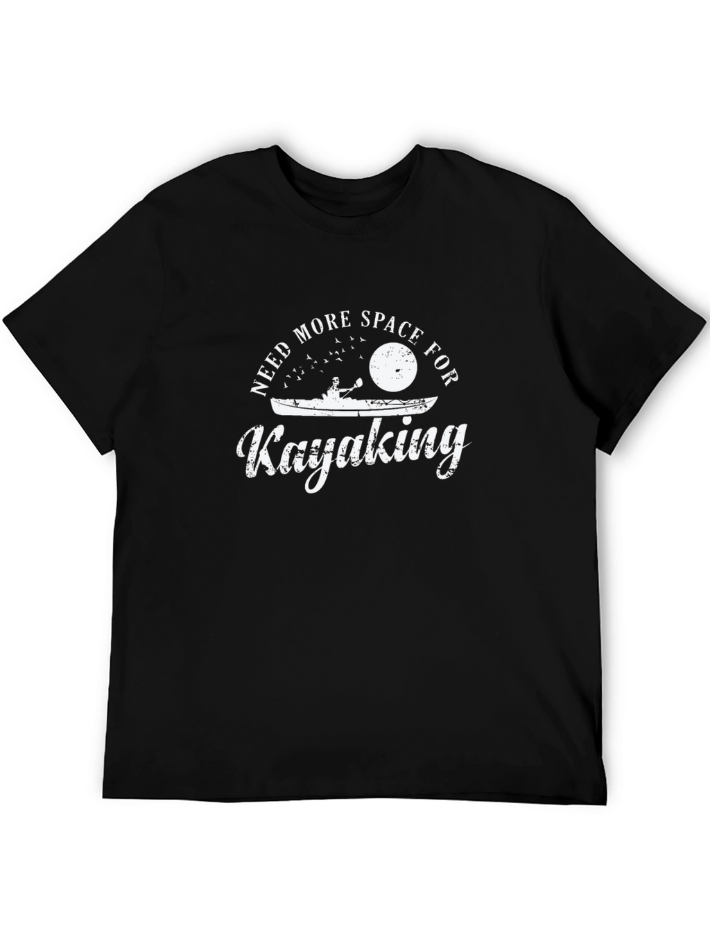 Need More Space For Kayaking Black T-Shirt