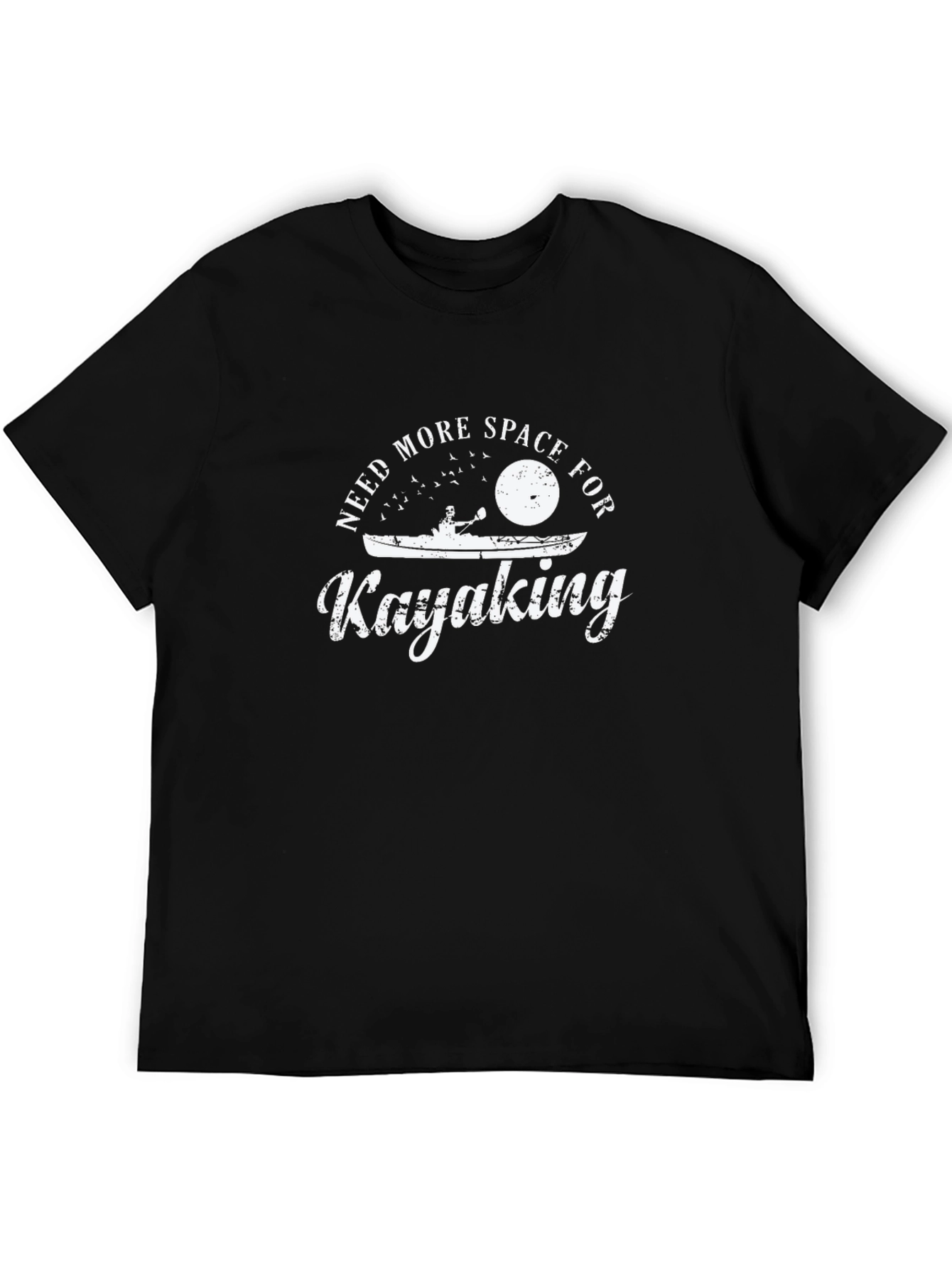 Need More Space For Kayaking Black T-Shirt