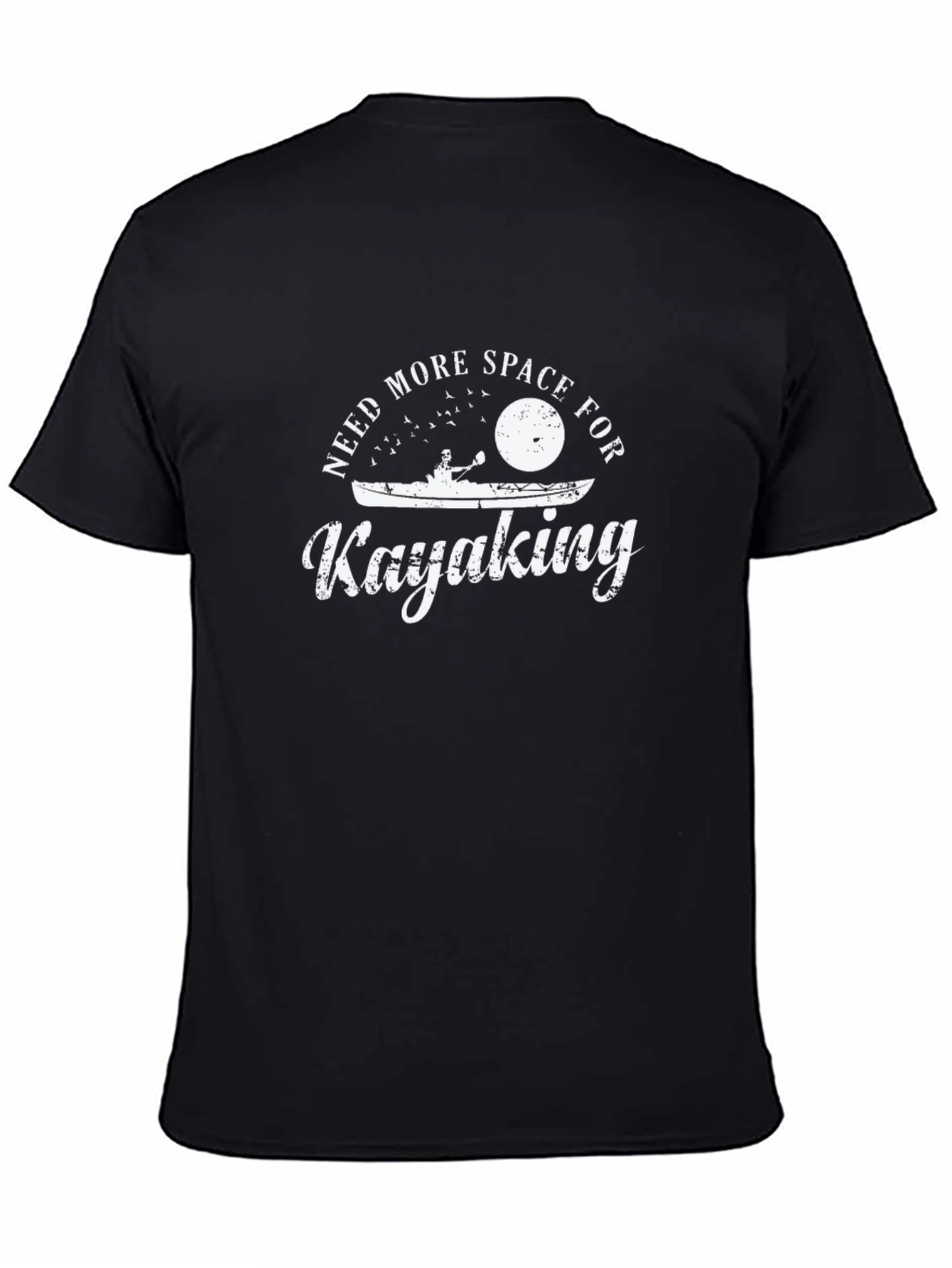 Need More Space For Kayaking Black T-Shirt