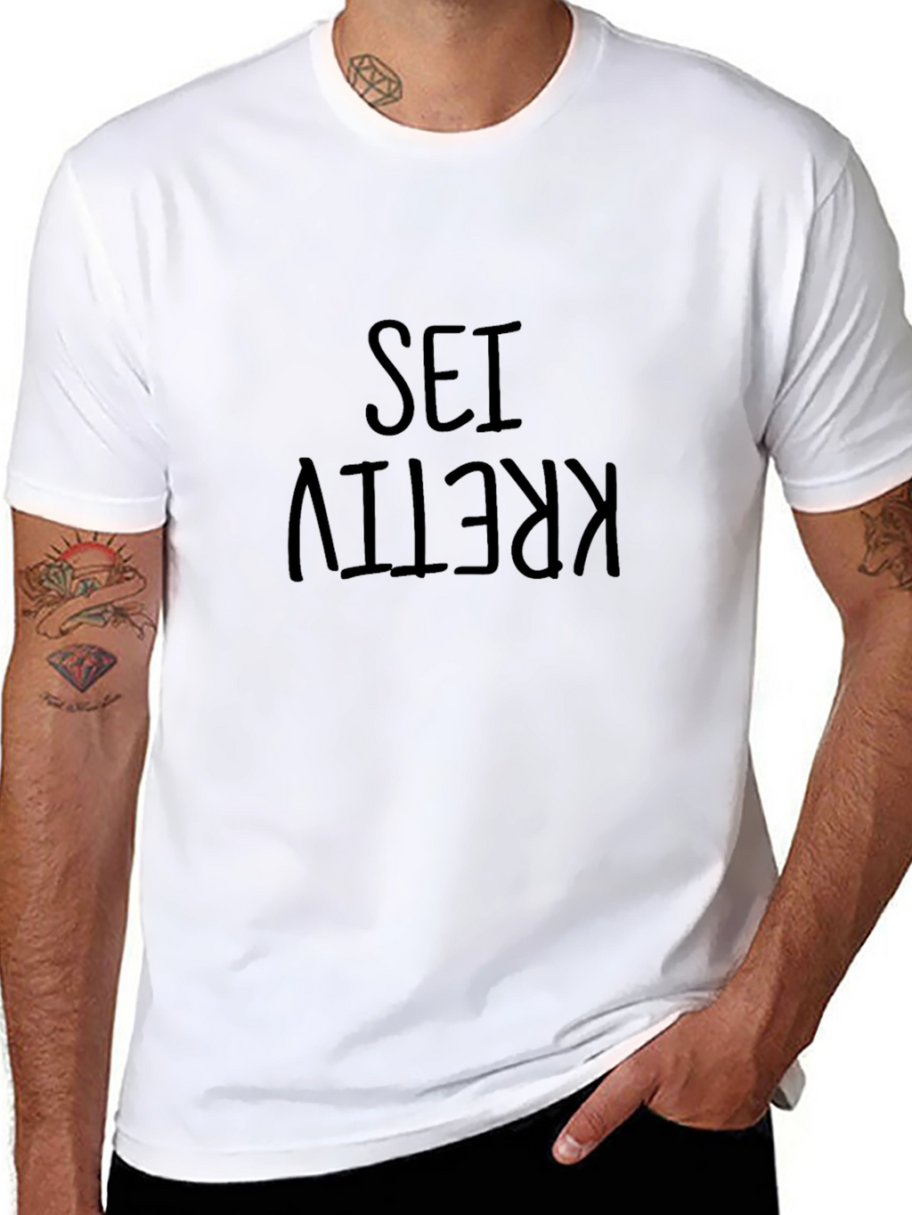 Be Creative Graphic Tee - Black Unisex T-Shirt