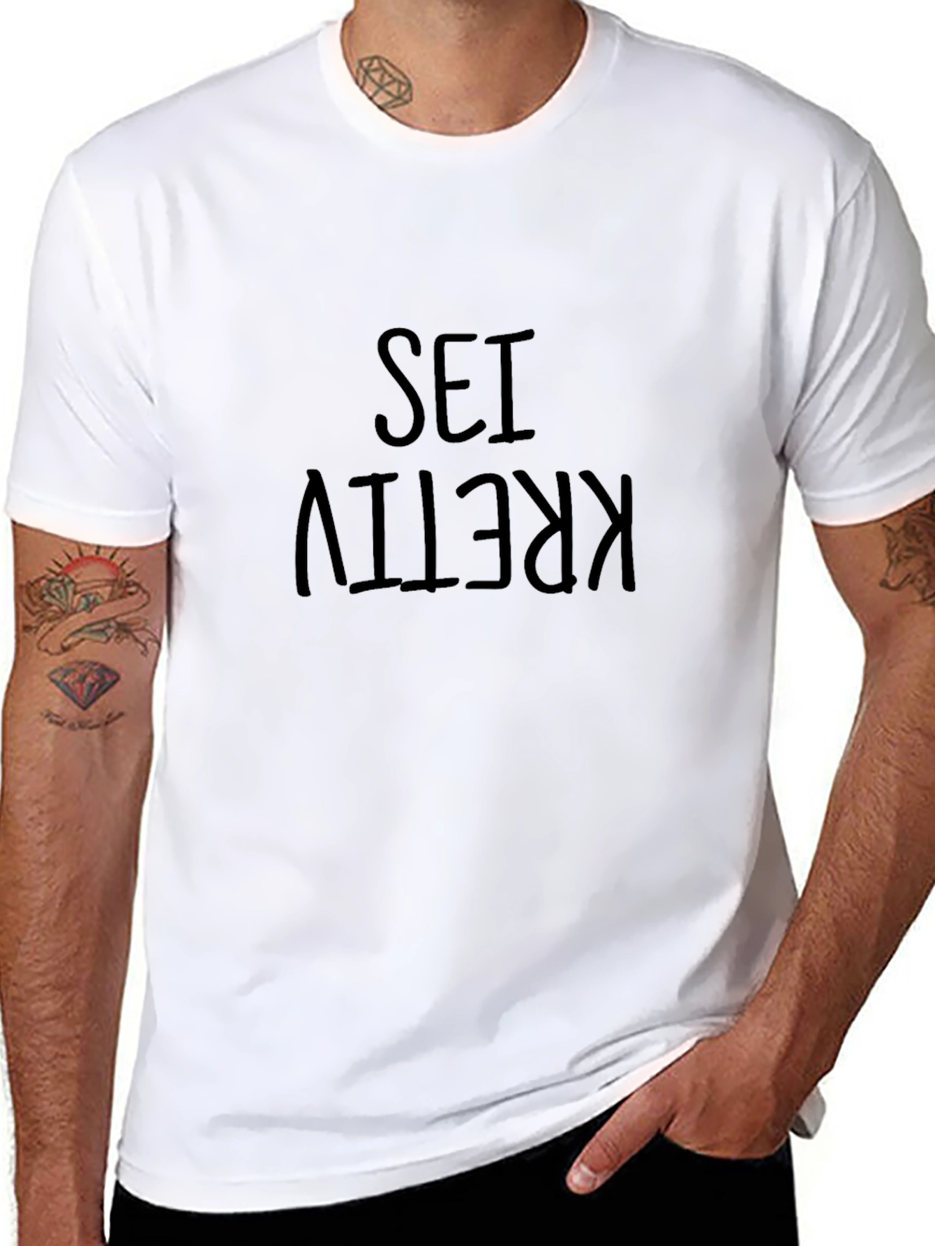 Be Creative Graphic Tee - Black Unisex T-Shirt