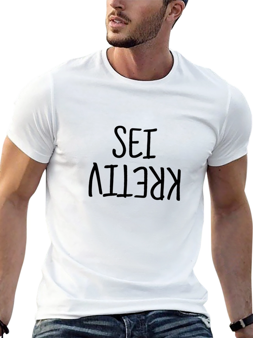 Be Creative Graphic Tee - Black Unisex T-Shirt