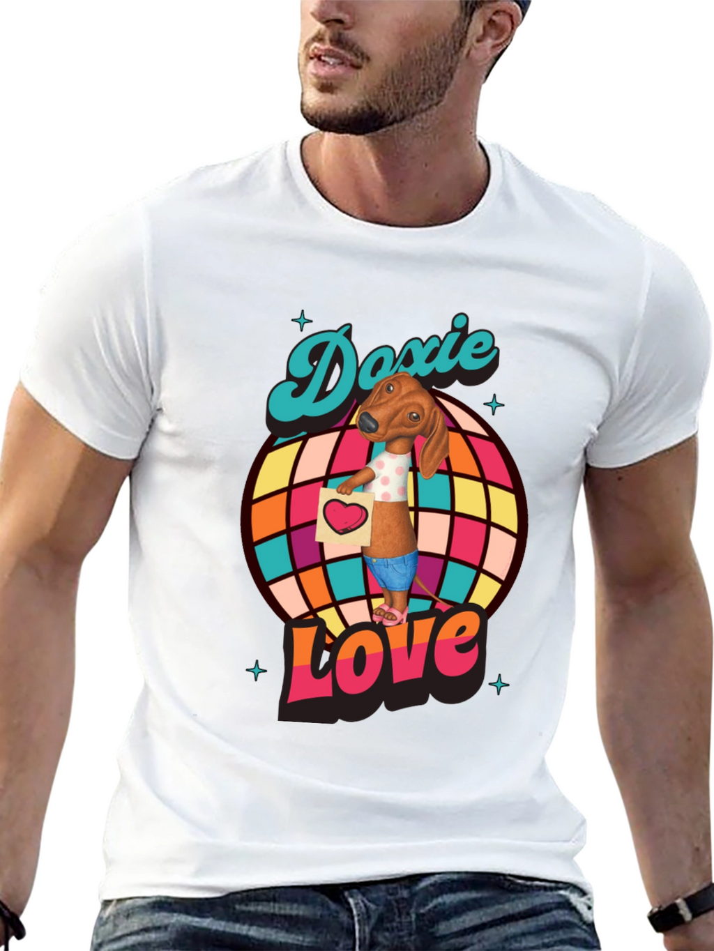 Doxie Love T-Shirt - Dachshund Graphic Tee