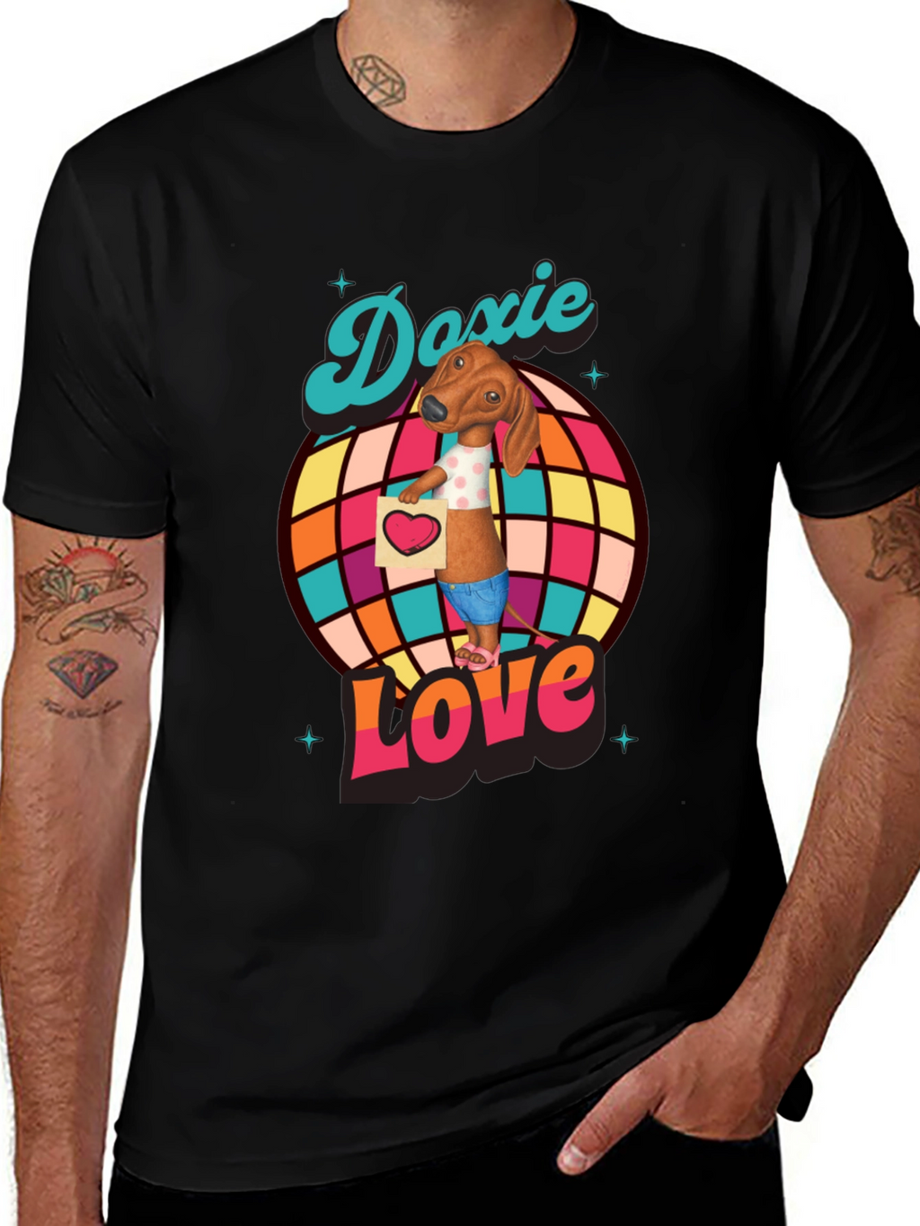 Doxie Love T-Shirt - Dachshund Graphic Tee