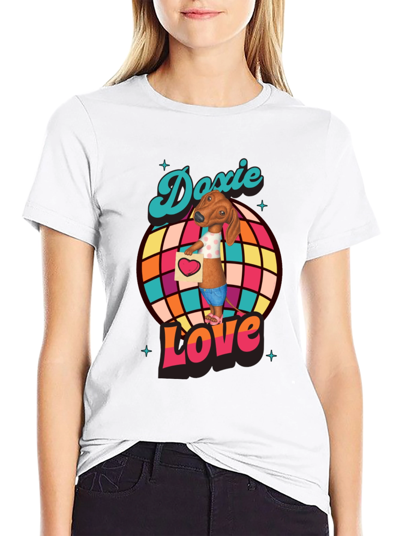 Doxie Love T-Shirt - Dachshund Graphic Tee