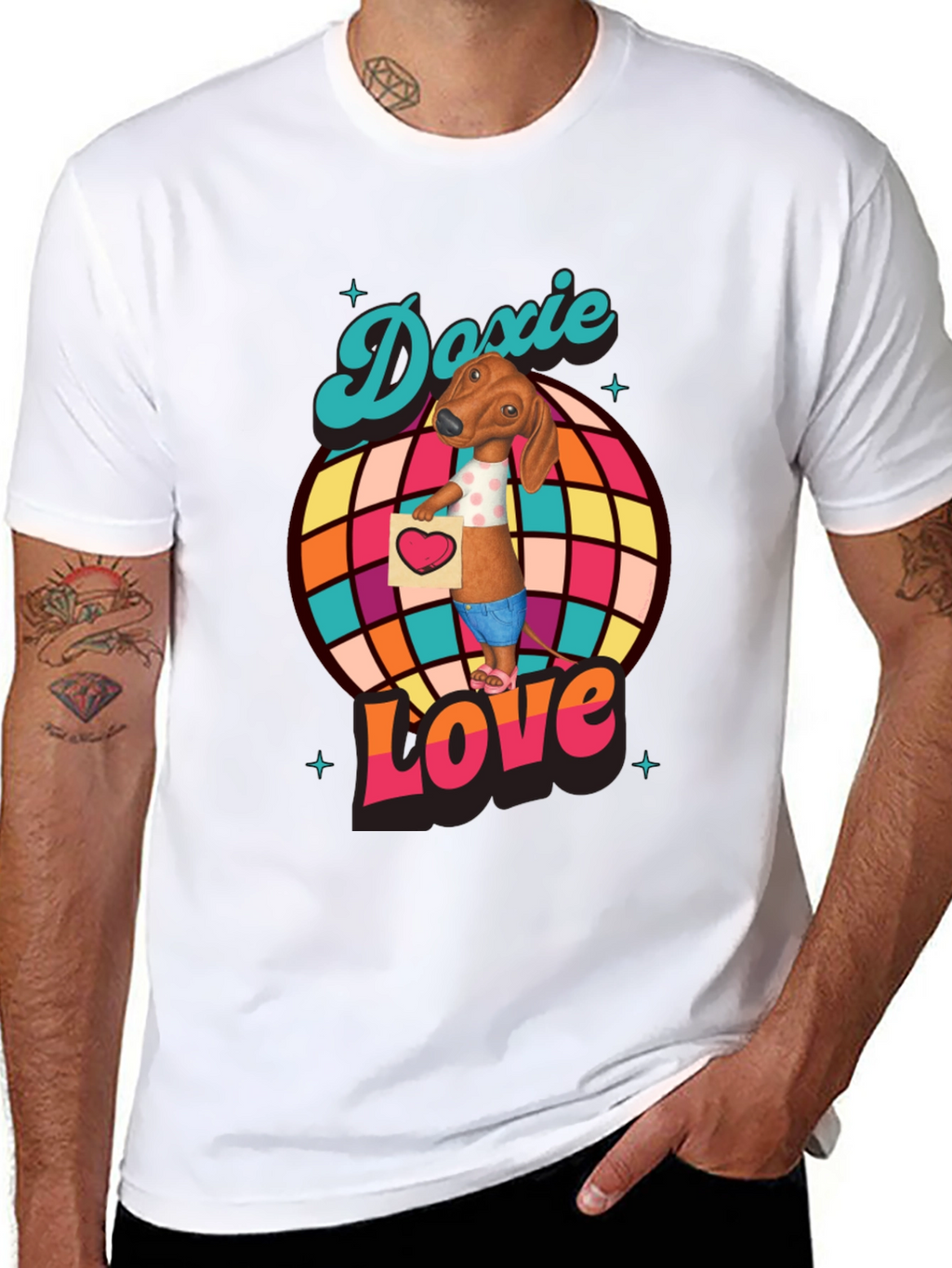 Doxie Love T-Shirt - Dachshund Graphic Tee