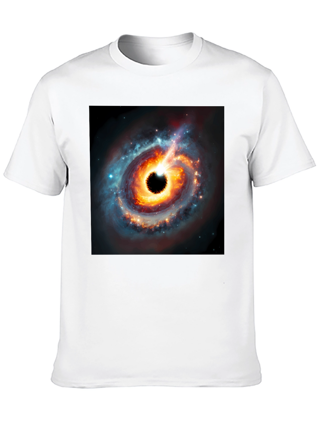 Black Hole Graphic Tee - Cosmic Style