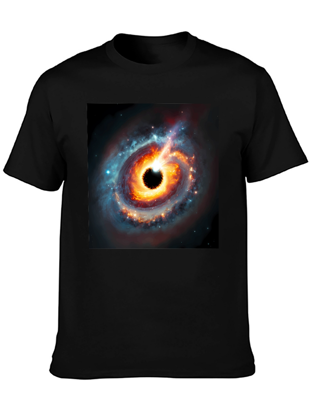 Black Hole Graphic Tee - Cosmic Style