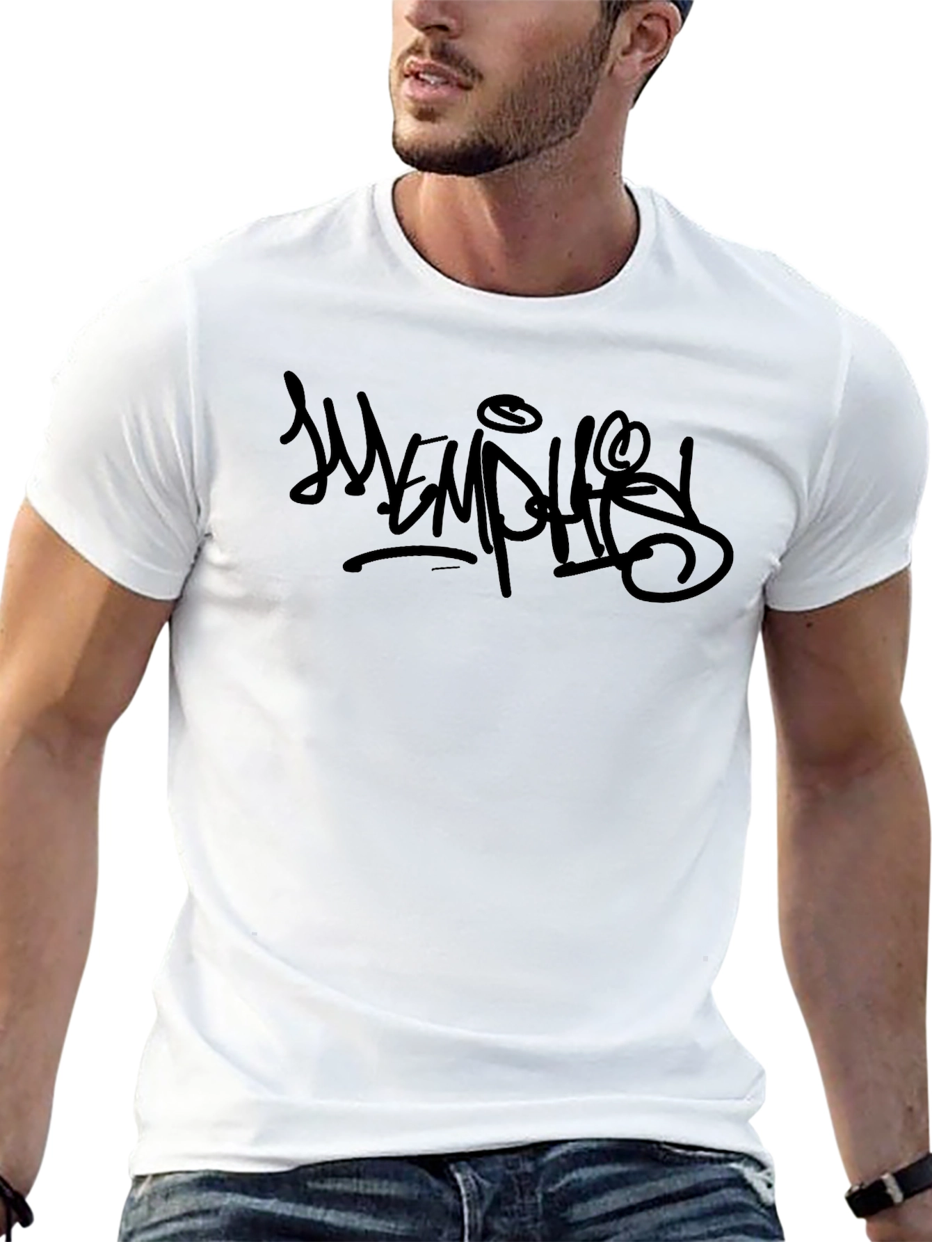 Black Graphic Tee - Urban Style T-Shirt
