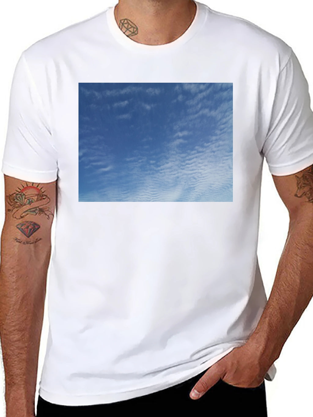Blue Sky Graphic Tee - Soft Cotton Comfort