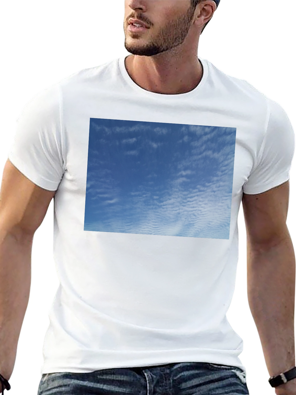 Blue Sky Graphic Tee - Soft Cotton Comfort