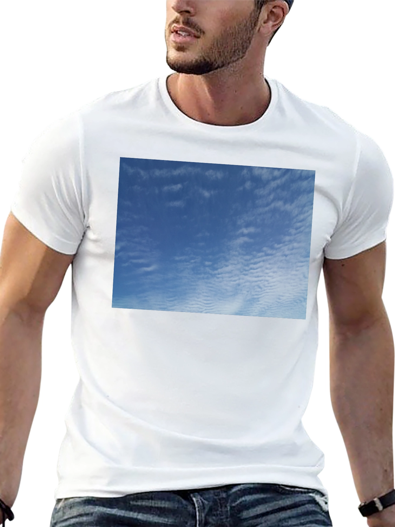Blue Sky Graphic Tee - Soft Cotton Comfort