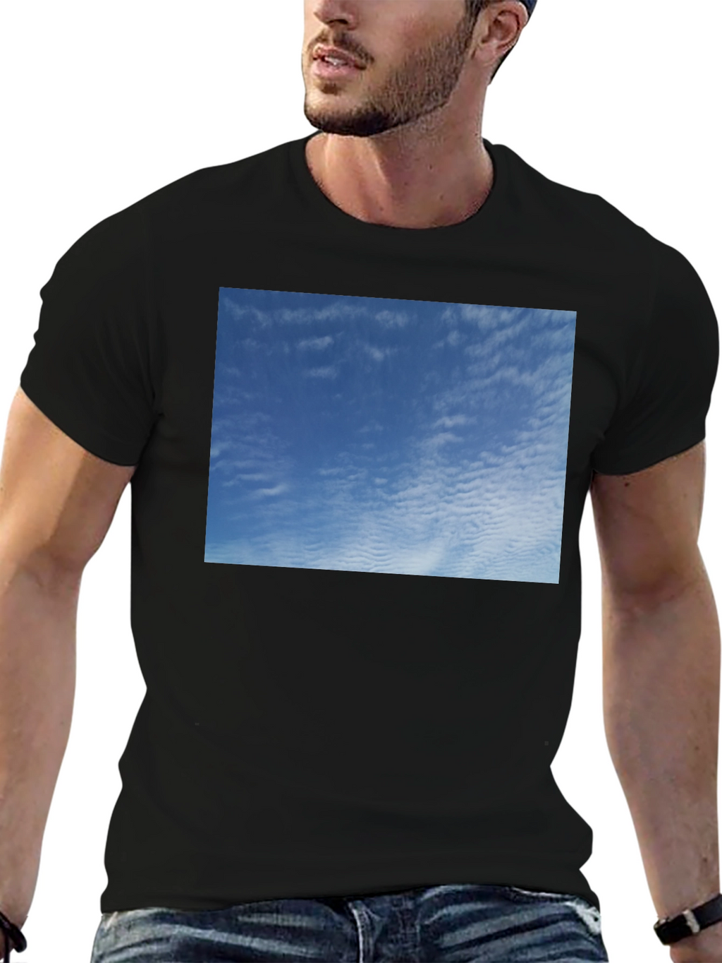 Blue Sky Graphic Tee - Soft Cotton Comfort