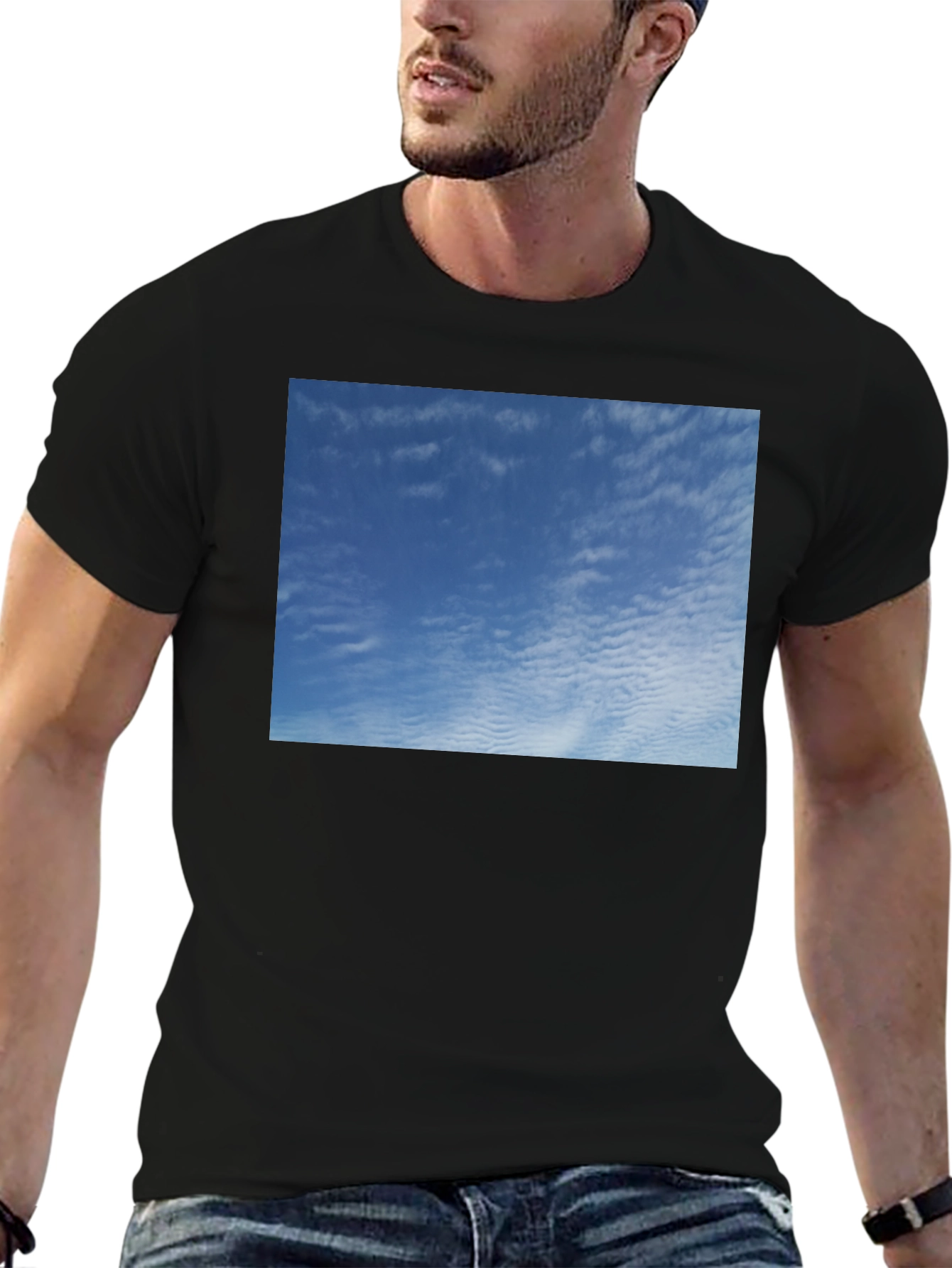 Blue Sky Graphic Tee - Soft Cotton Comfort