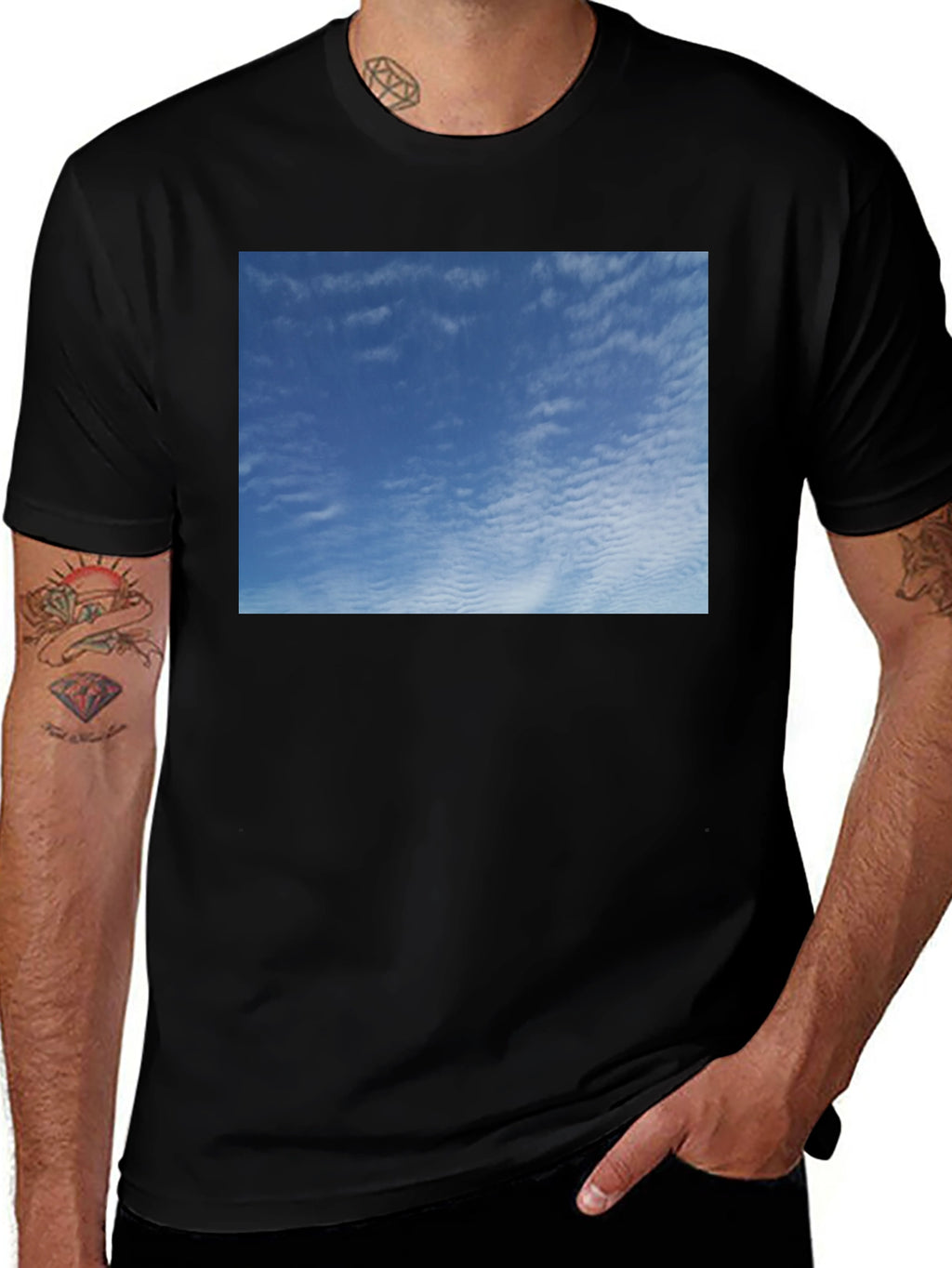 Blue Sky Graphic Tee - Soft Cotton Comfort