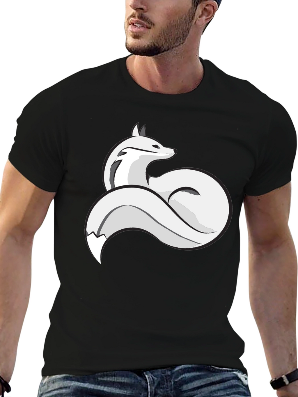 Fox Graphic T-Shirt - Stylish Crew Neck Tee