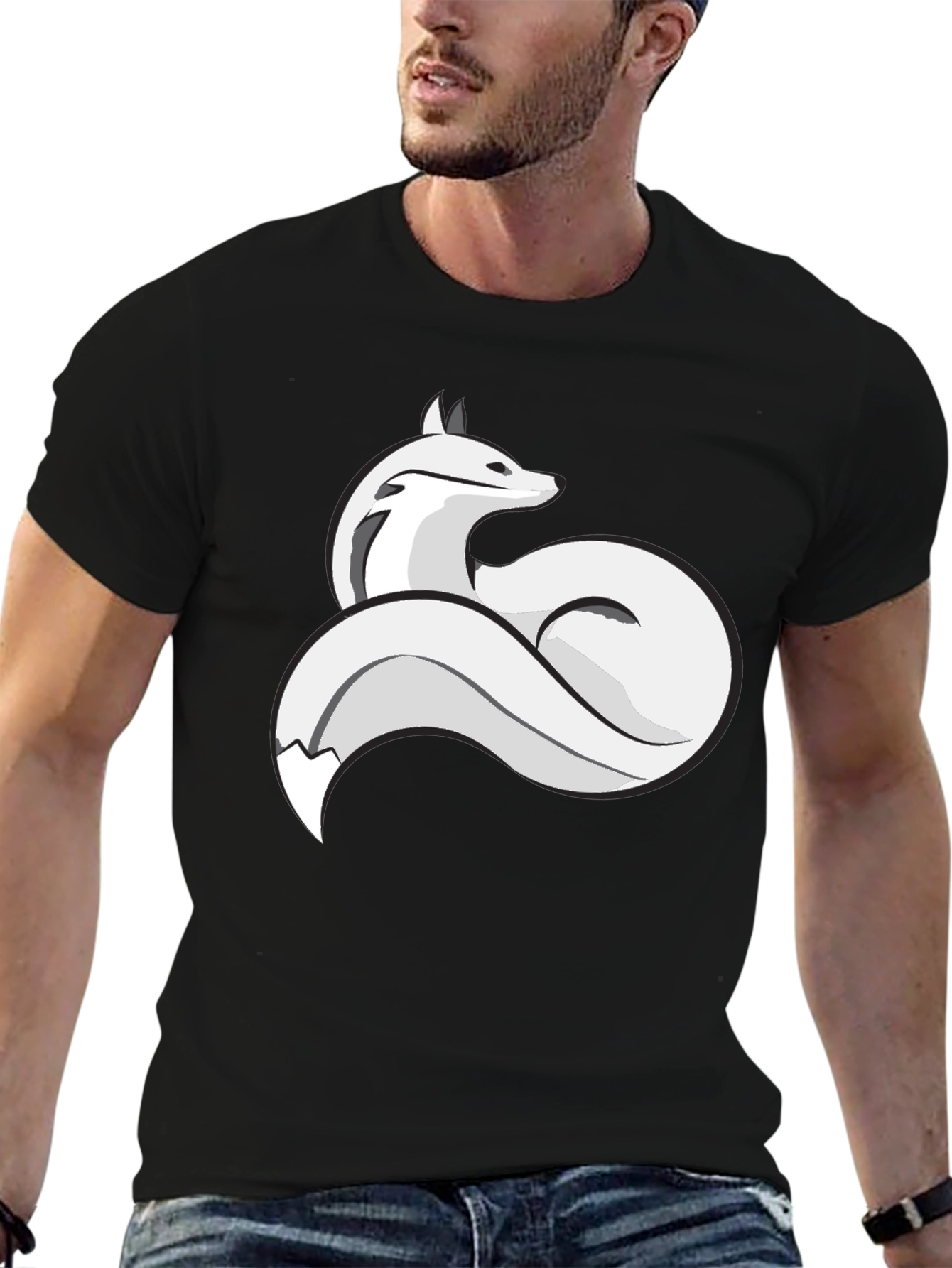 Fox Graphic T-Shirt - Stylish Crew Neck Tee