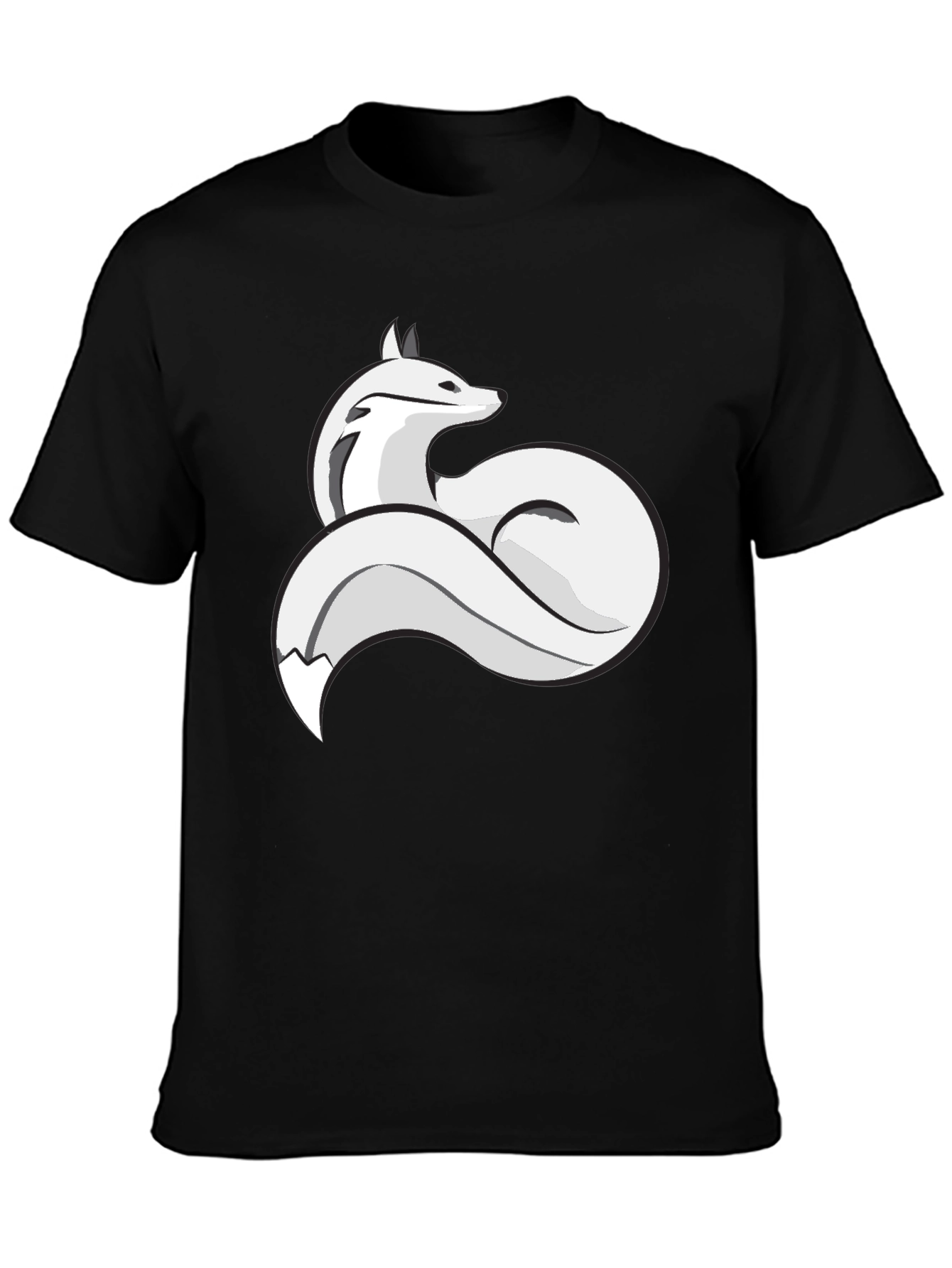 Fox Graphic T-Shirt - Stylish Crew Neck Tee