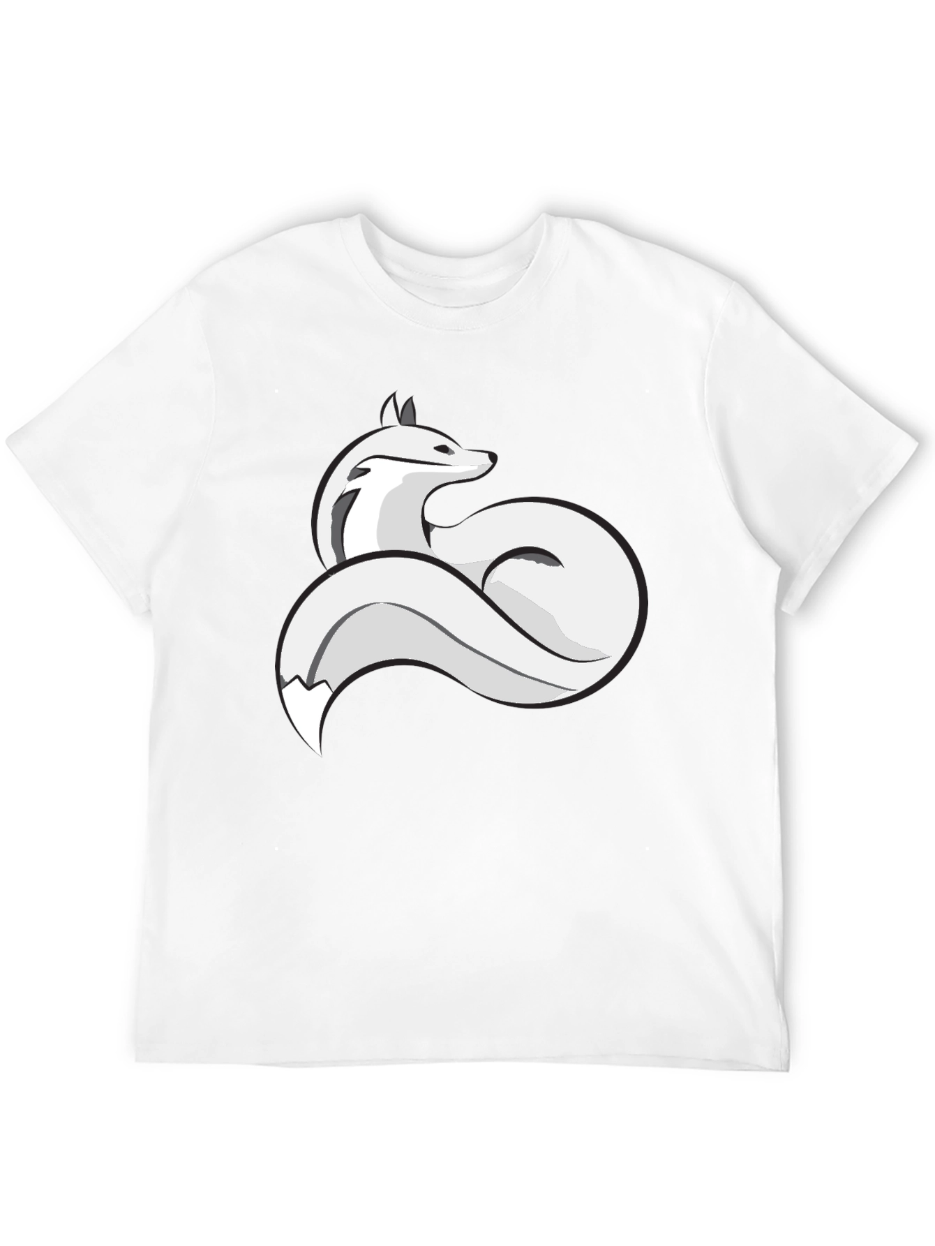 Fox Graphic T-Shirt - Stylish Crew Neck Tee
