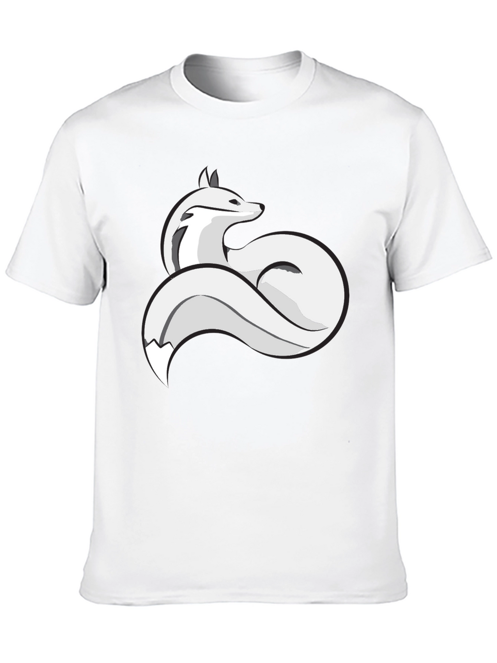 Fox Graphic T-Shirt - Stylish Crew Neck Tee