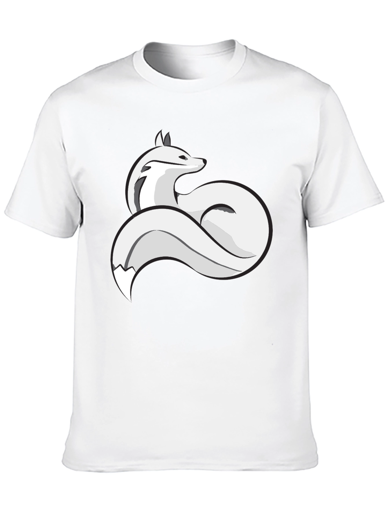 Fox Graphic T-Shirt - Stylish Crew Neck Tee