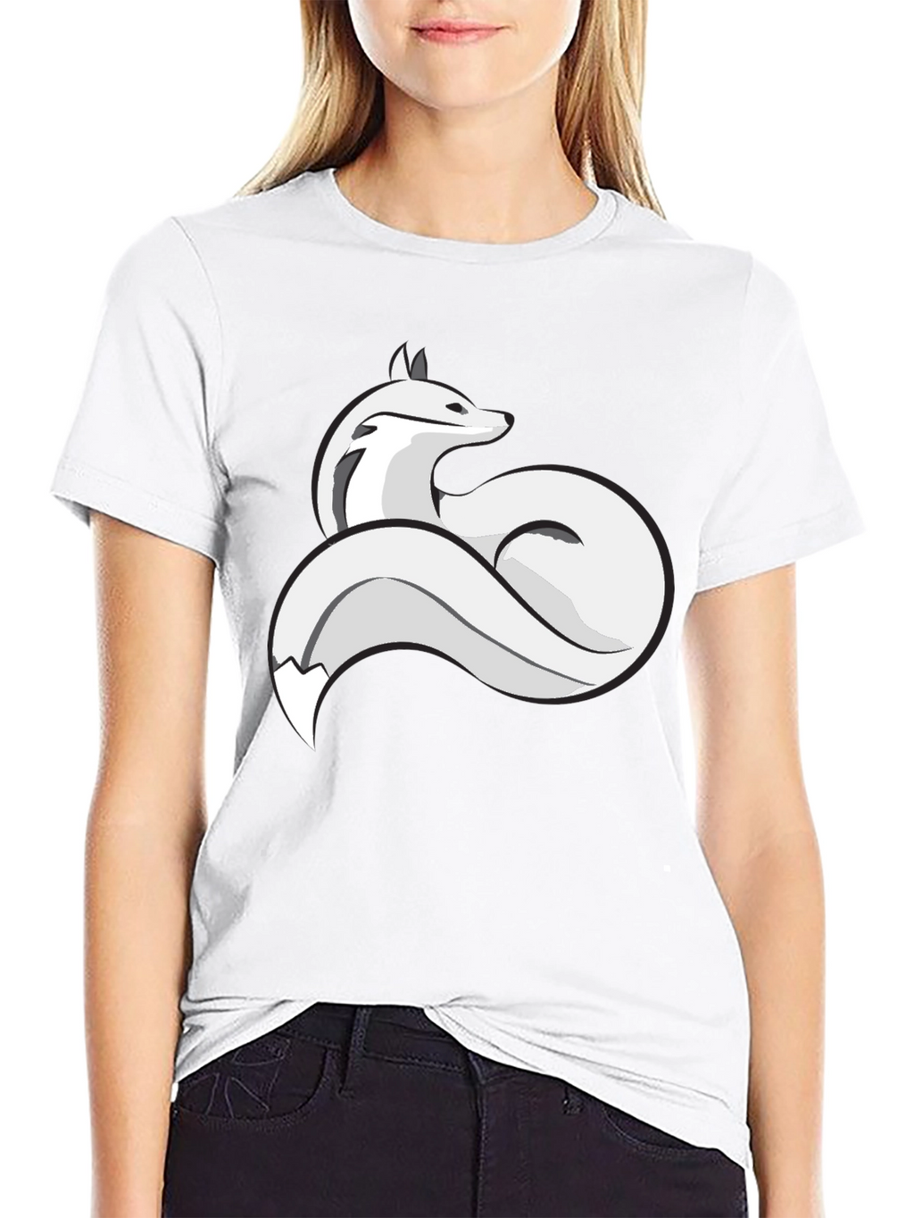 Fox Graphic T-Shirt - Stylish Crew Neck Tee