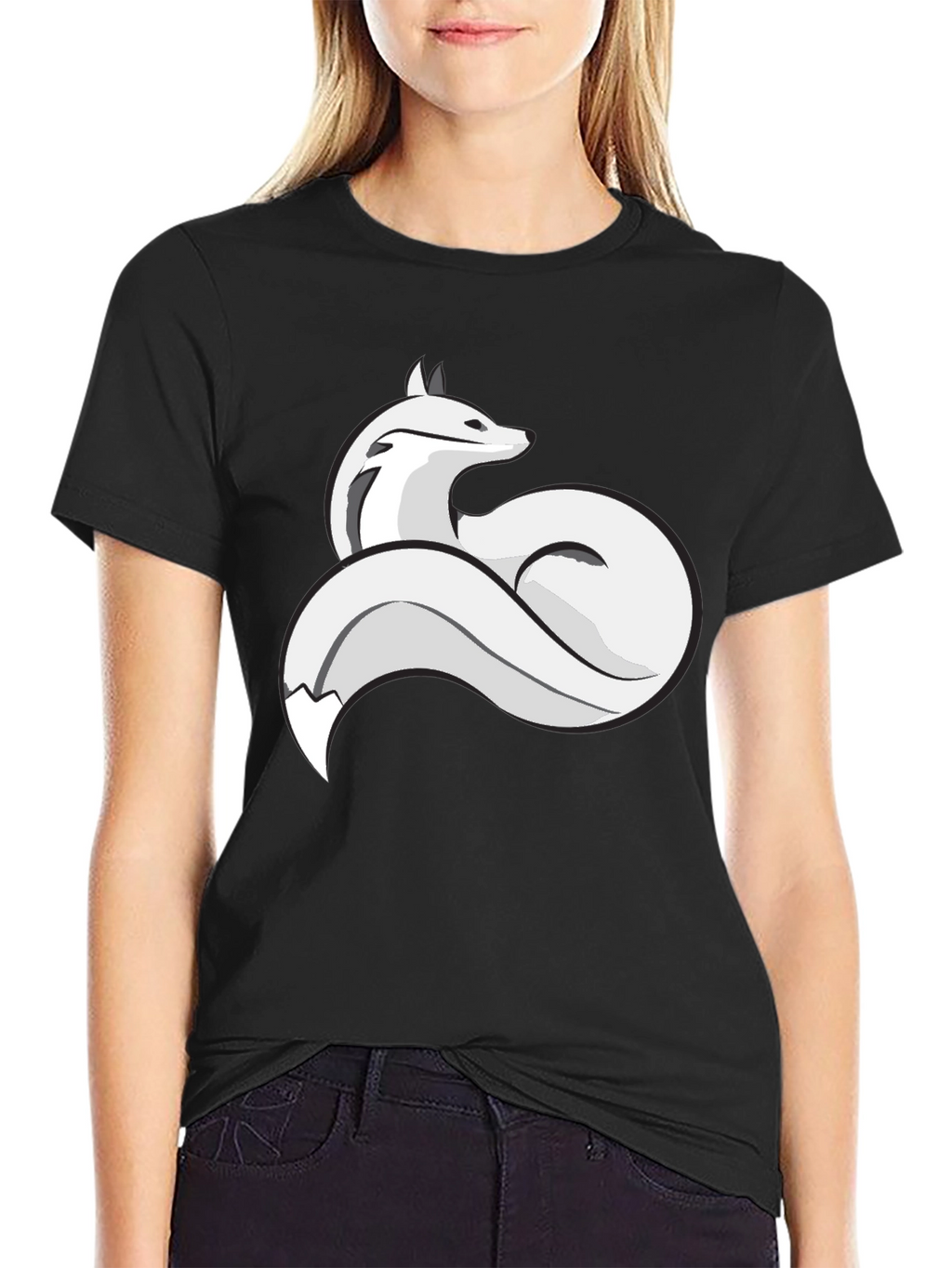 Fox Graphic T-Shirt - Stylish Crew Neck Tee
