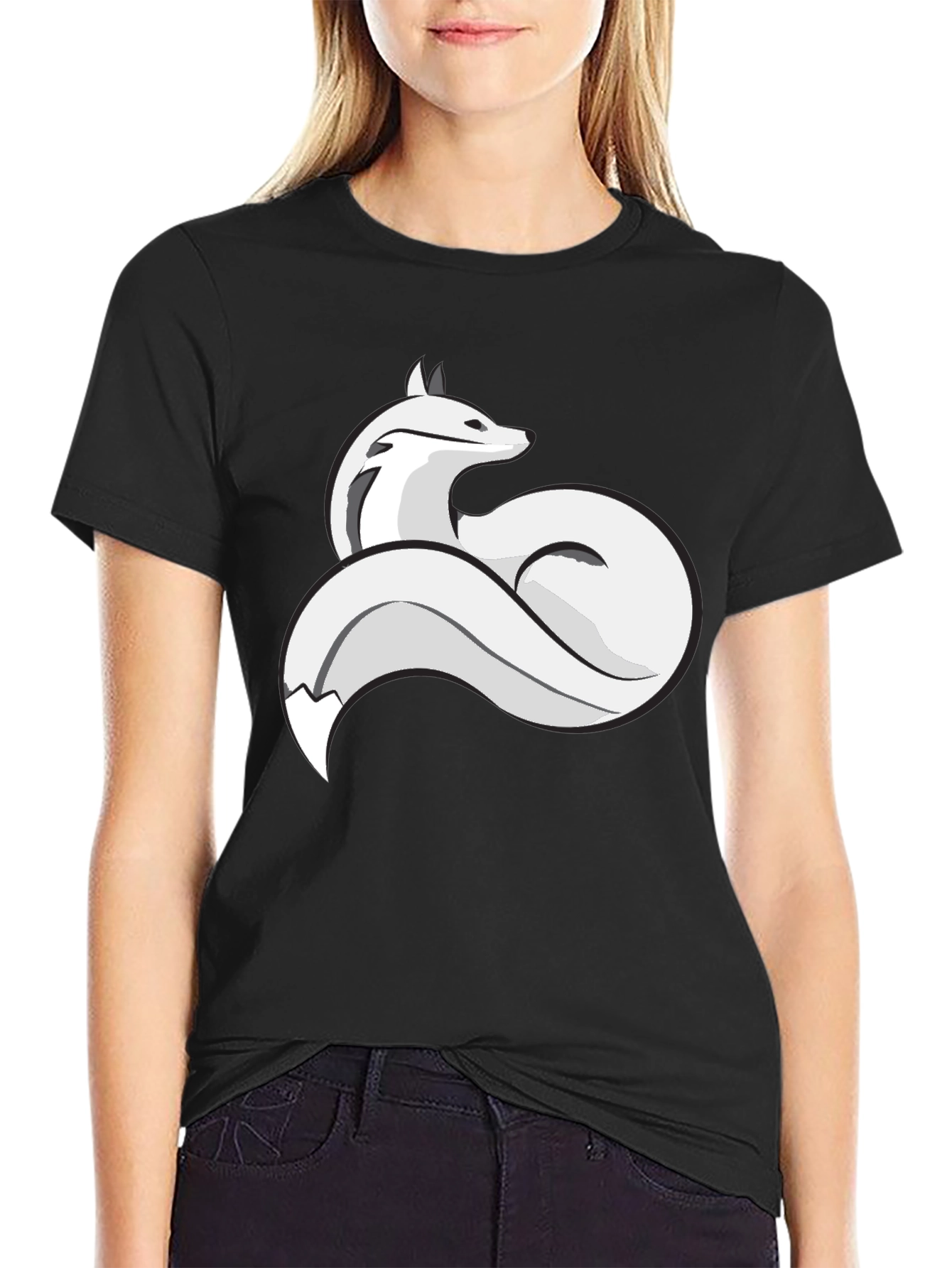 Fox Graphic T-Shirt - Stylish Crew Neck Tee