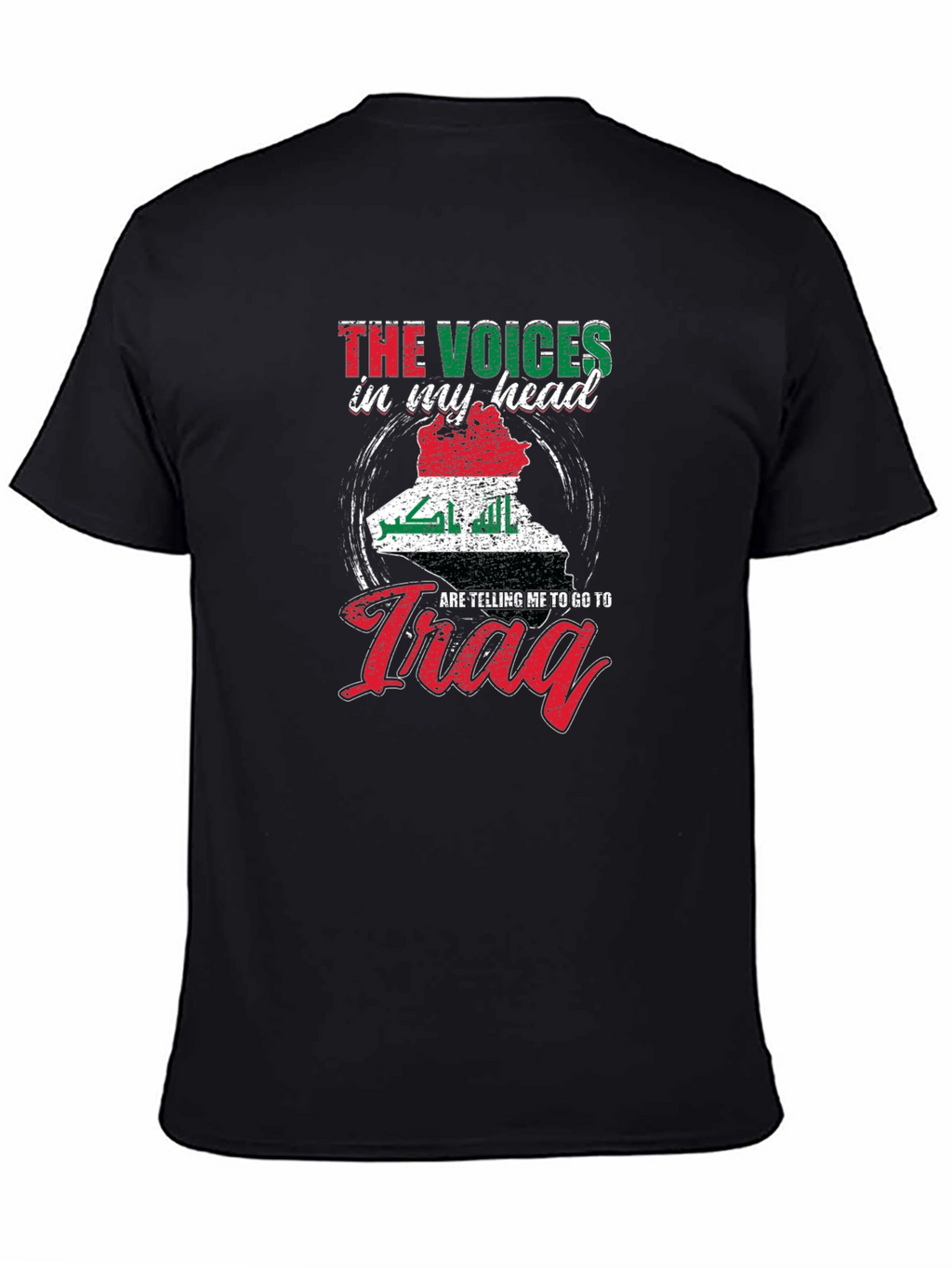 Voices In My Head Iraq Map T-Shirt