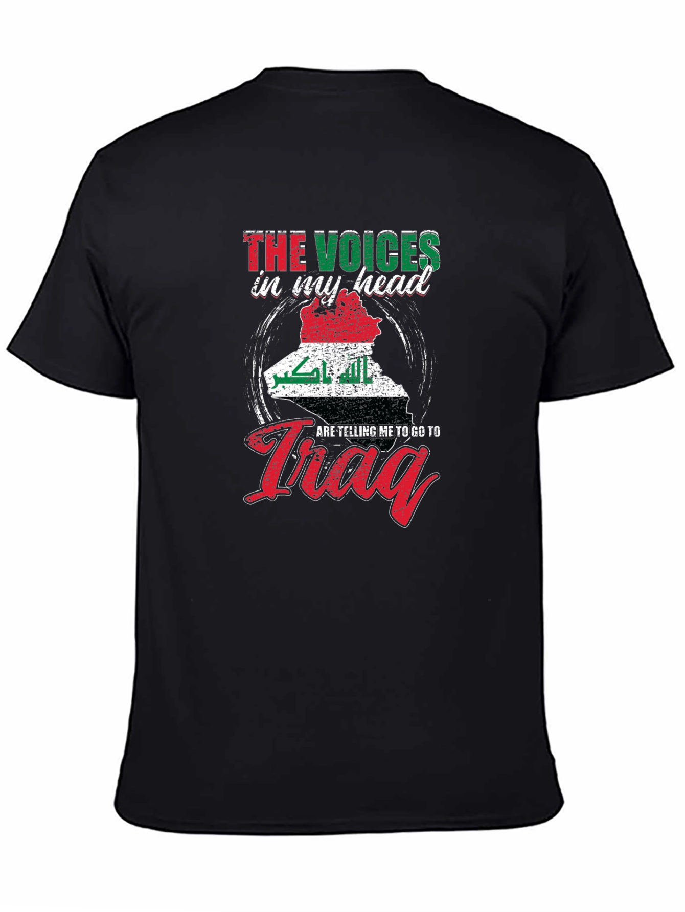 Voices In My Head Iraq Map T-Shirt