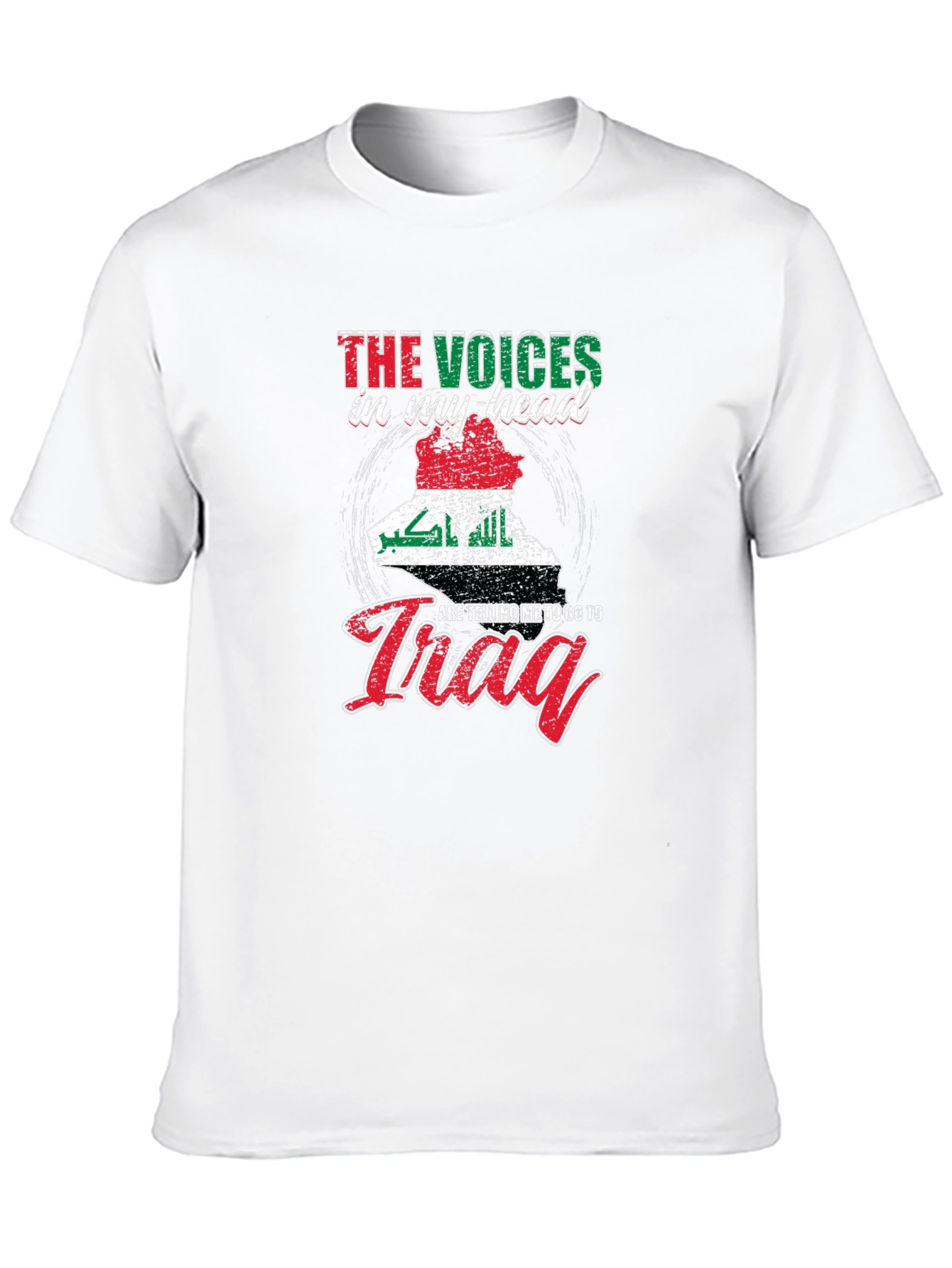 Voices In My Head Iraq Map T-Shirt