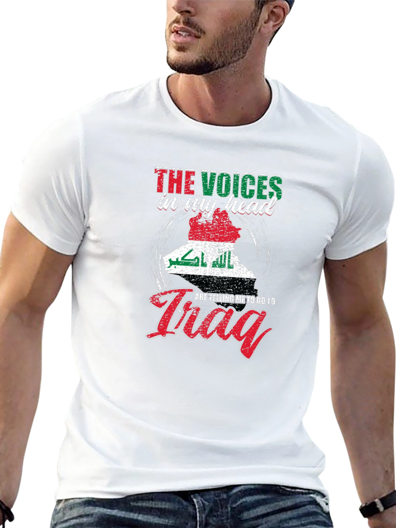 Voices In My Head Iraq Map T-Shirt