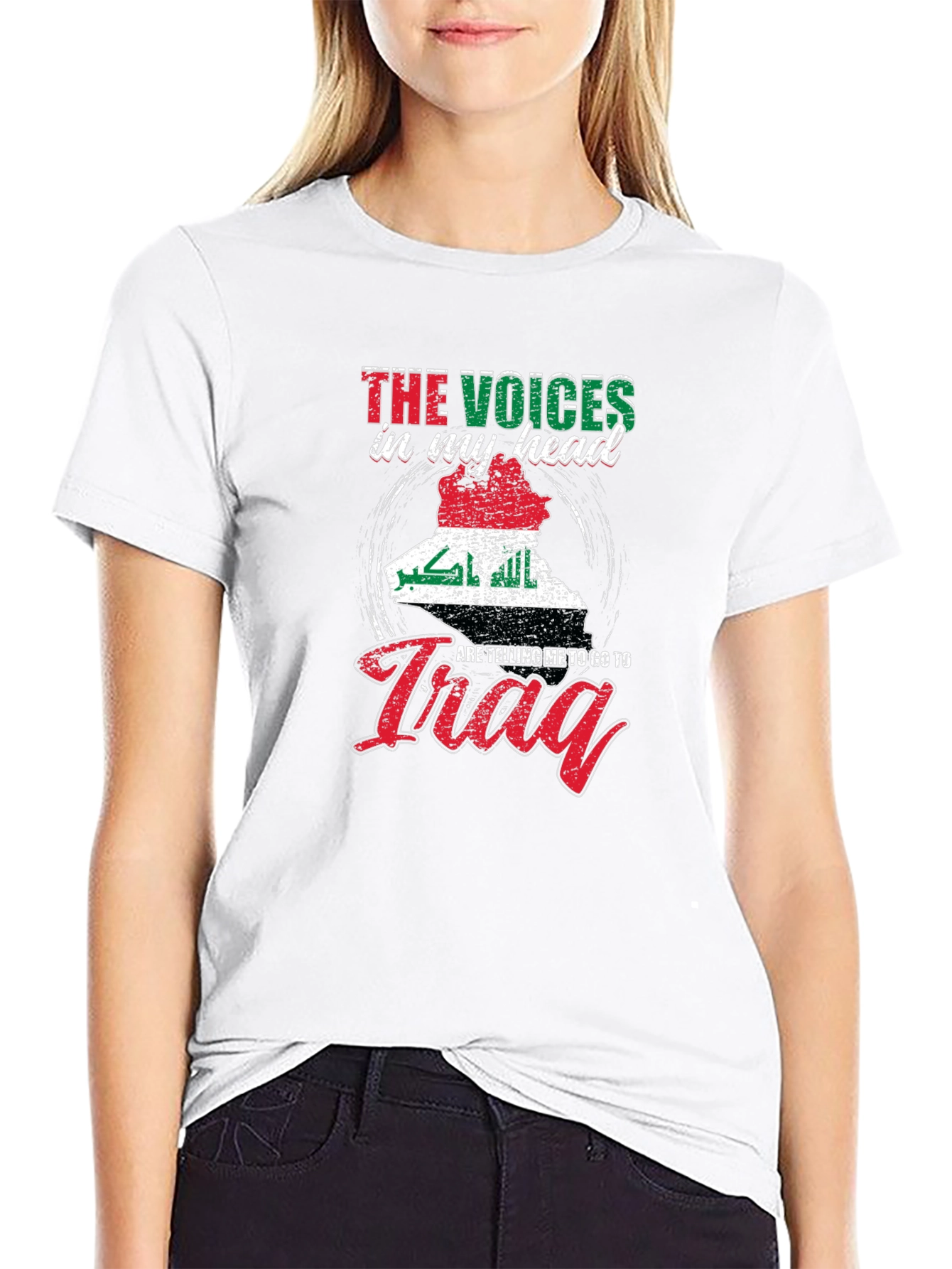 Voices In My Head Iraq Map T-Shirt