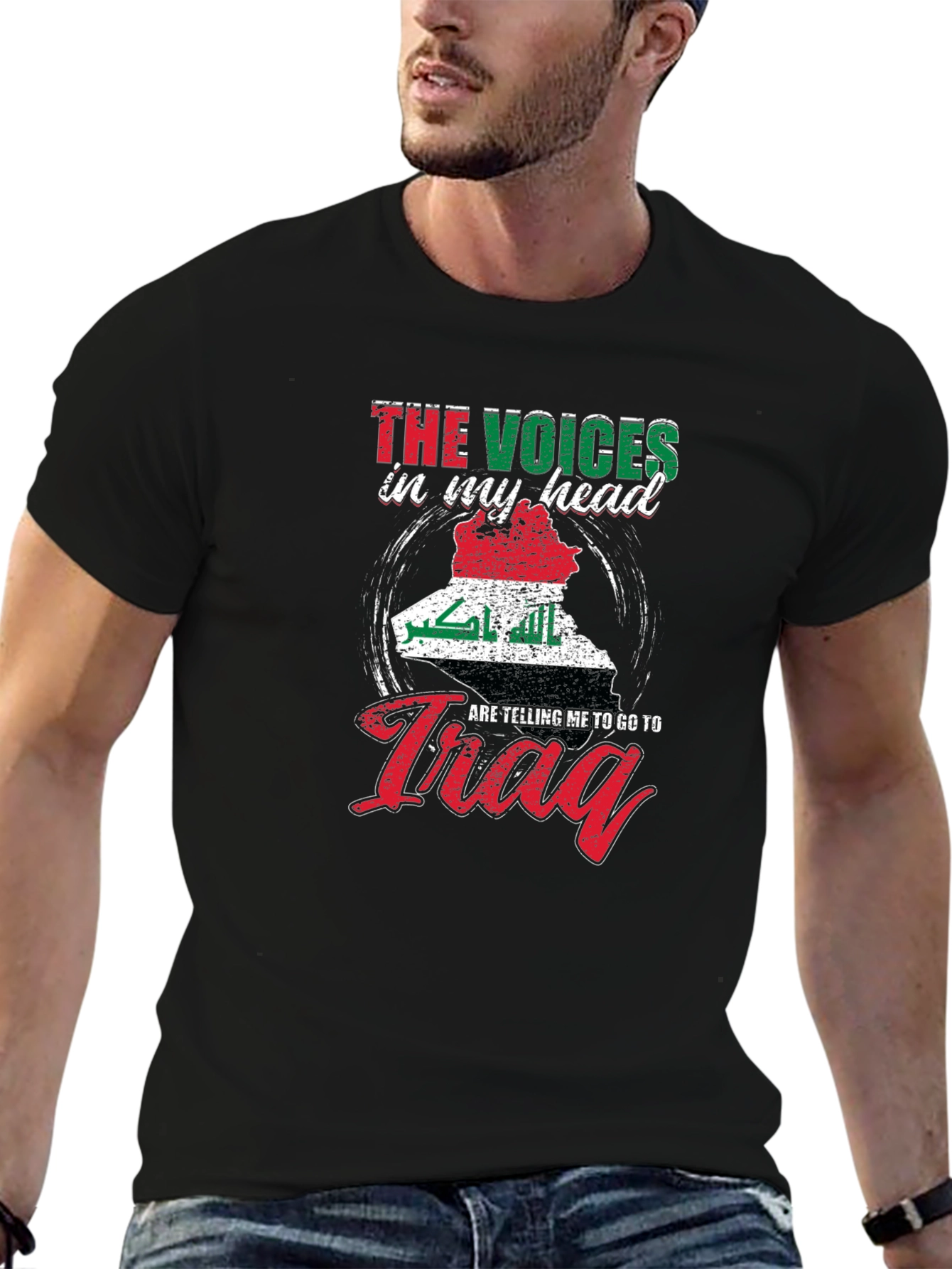 Voices In My Head Iraq Map T-Shirt