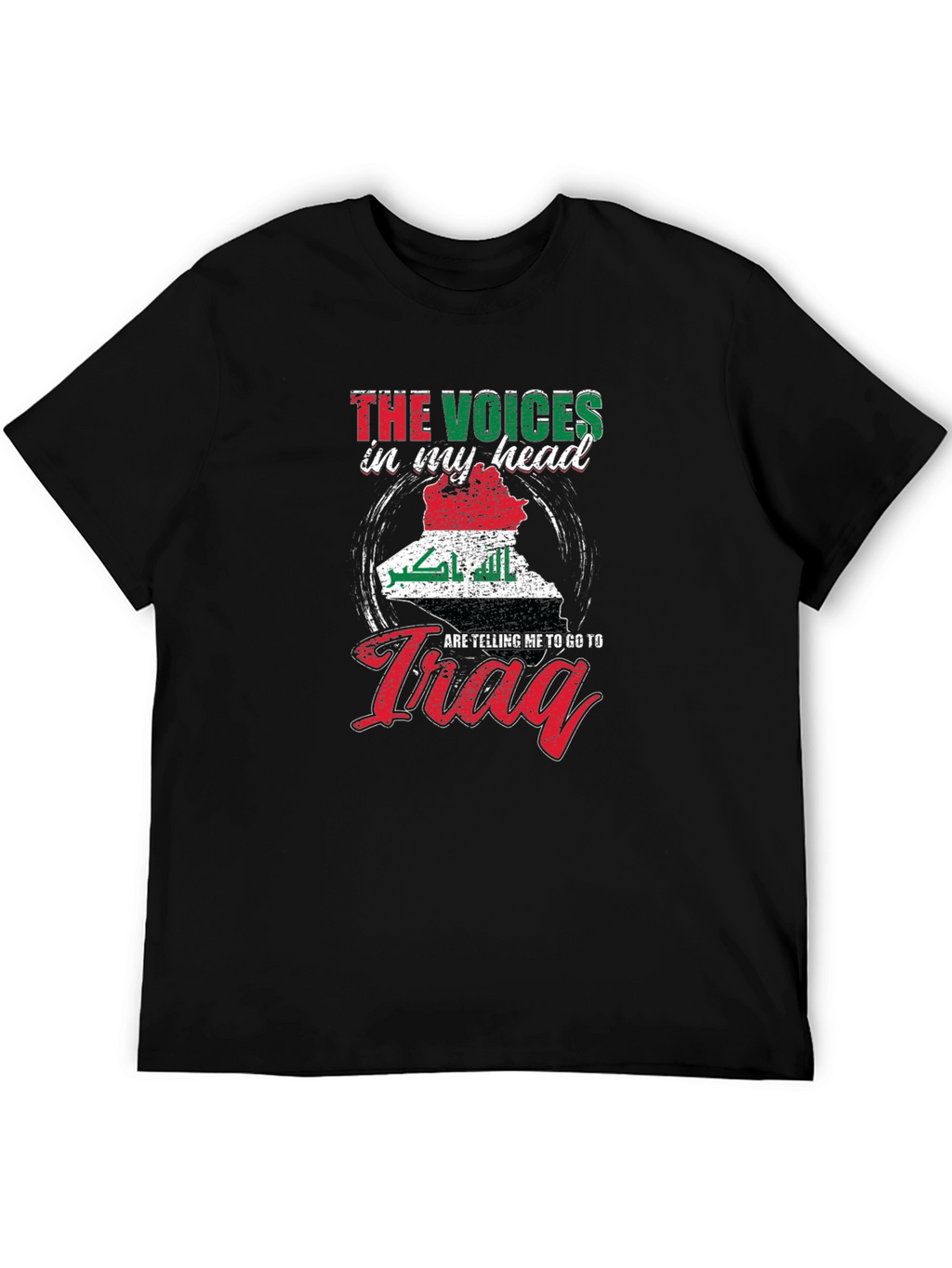 Voices In My Head Iraq Map T-Shirt