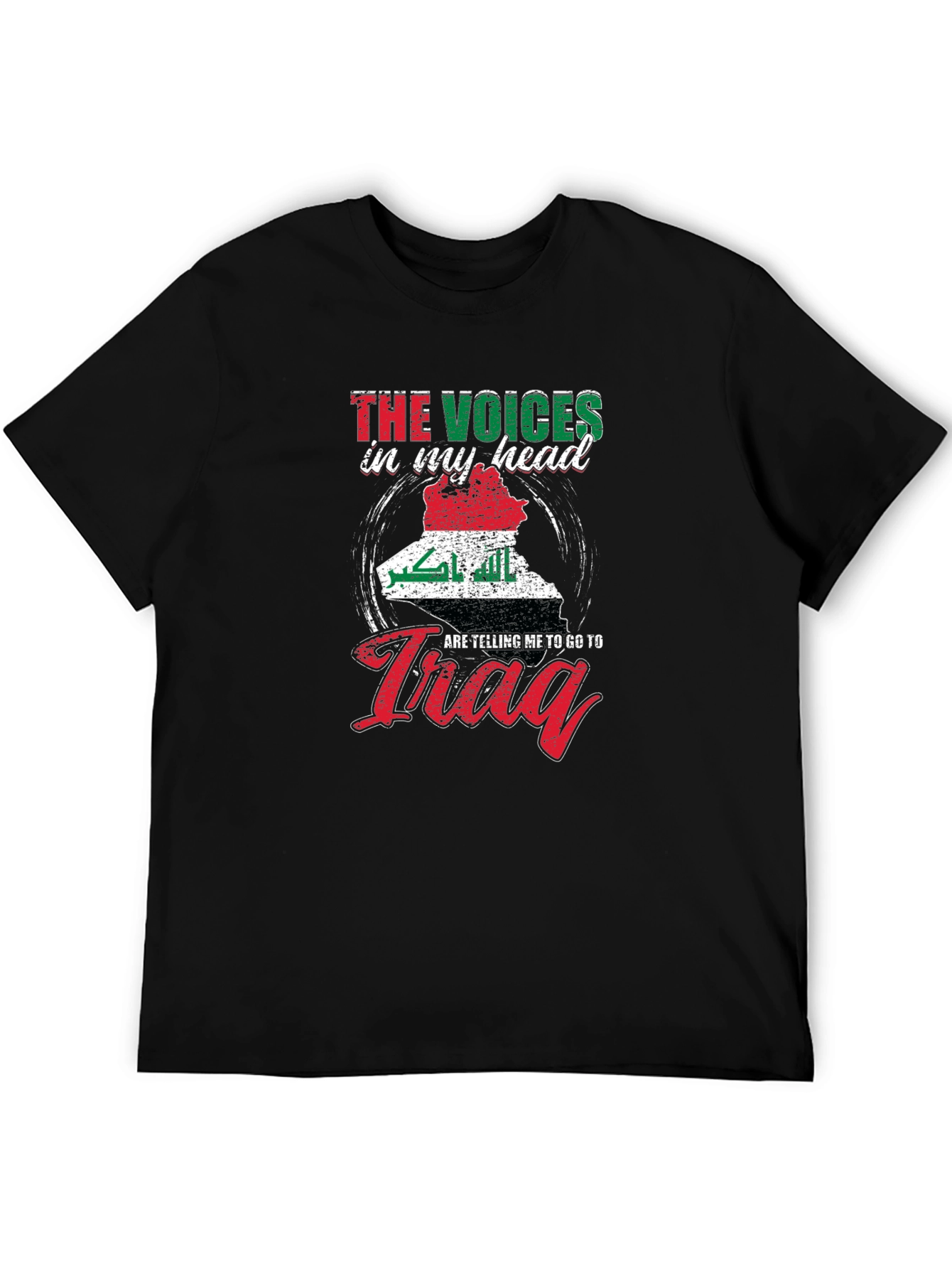 Voices In My Head Iraq Map T-Shirt