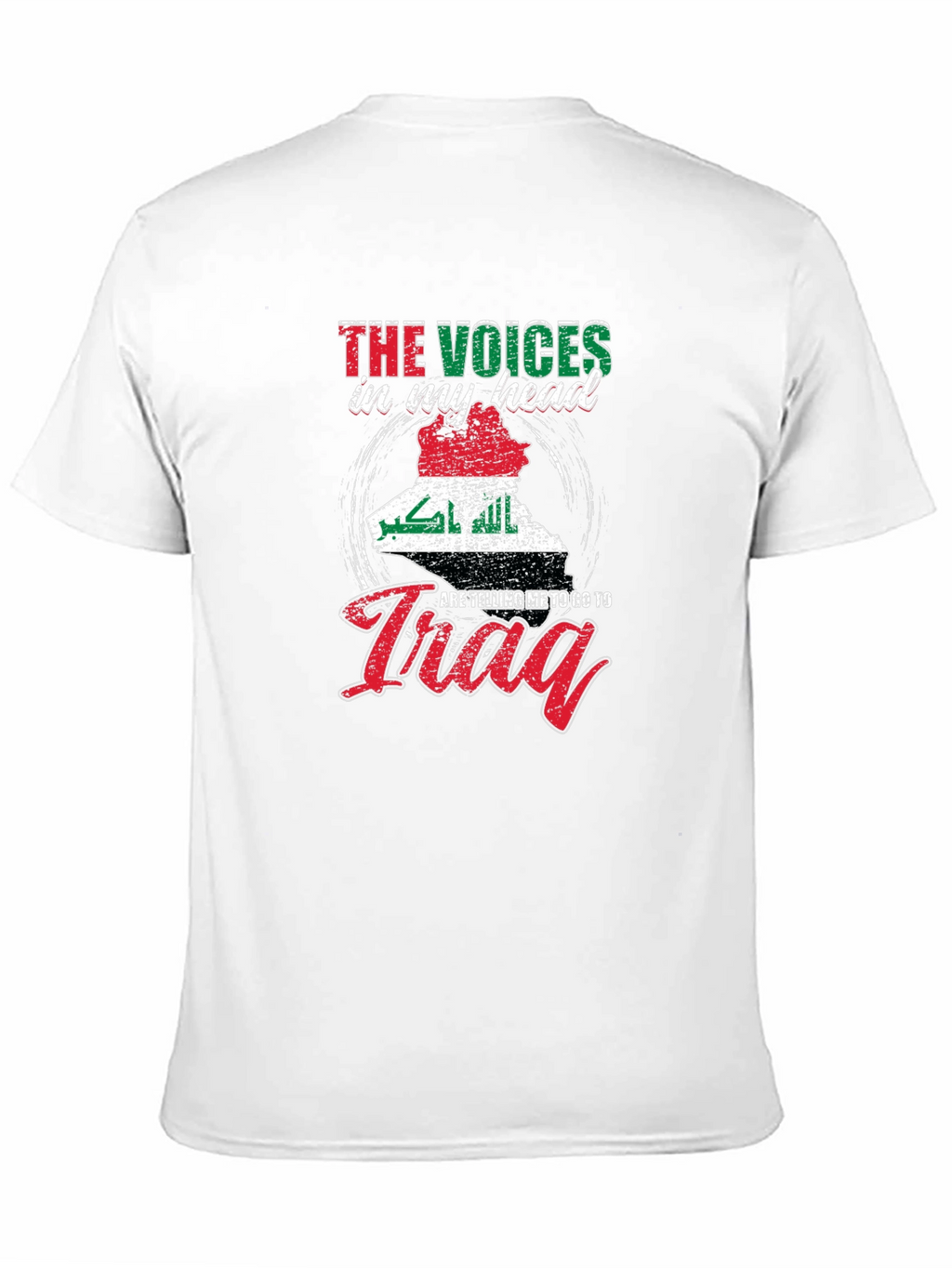Voices In My Head Iraq Map T-Shirt