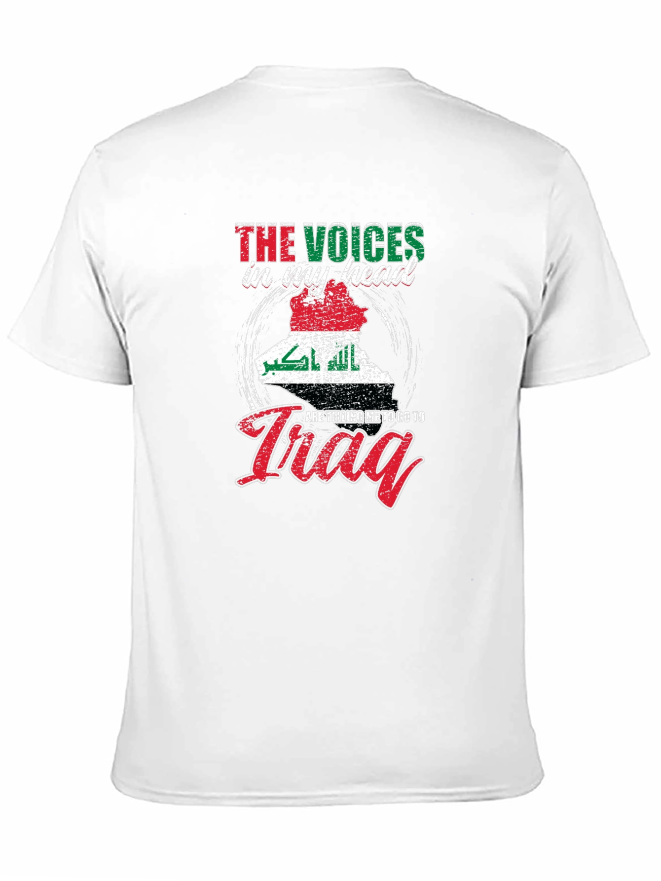 Voices In My Head Iraq Map T-Shirt
