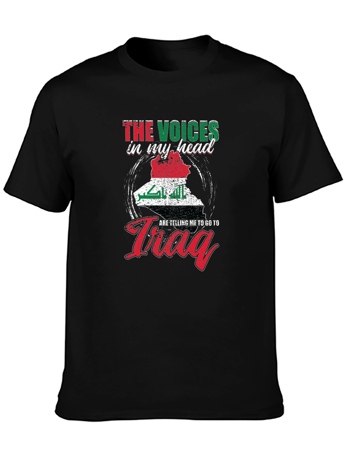 Voices In My Head Iraq Map T-Shirt
