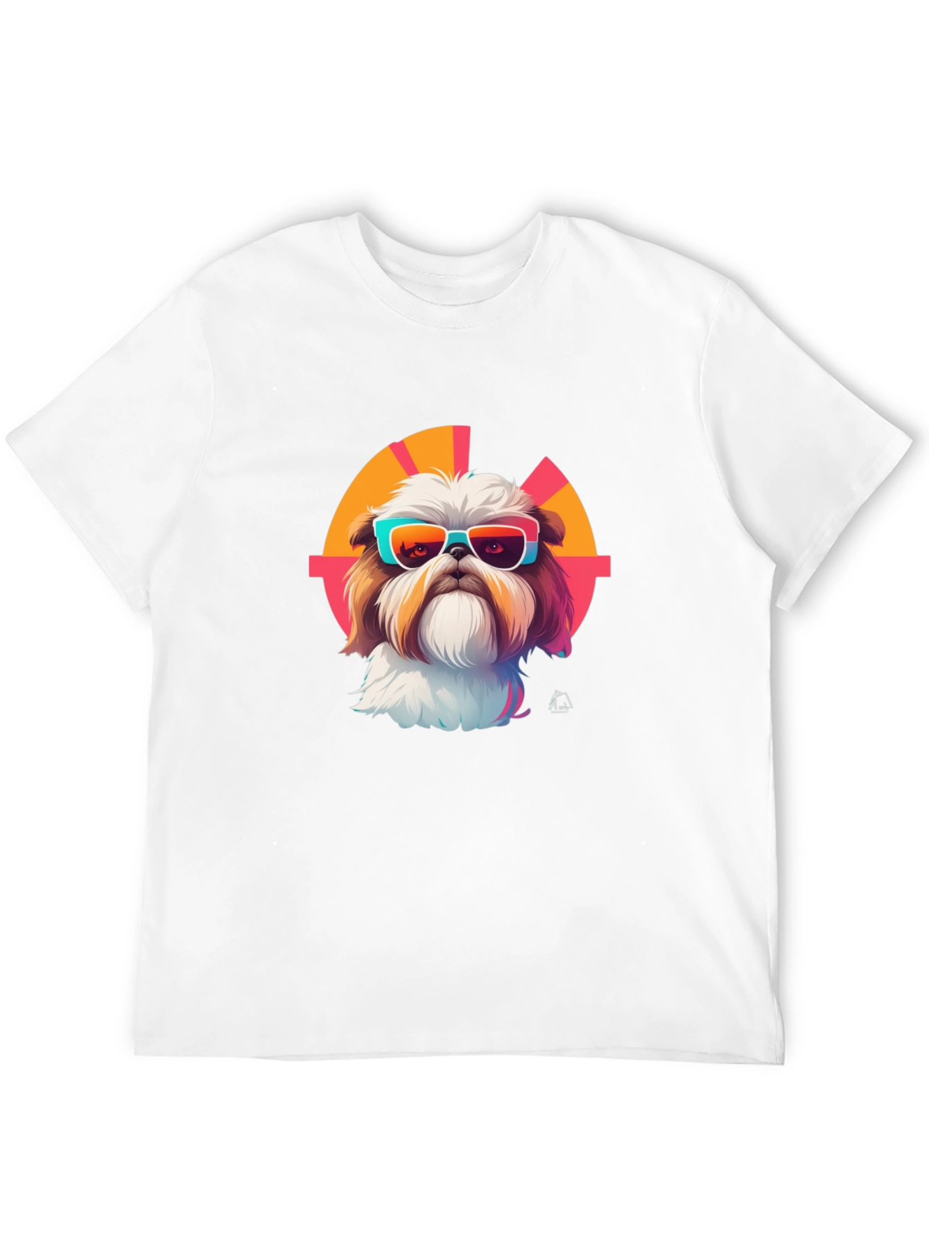 Cool Dog Graphic Tee - Trendy Shih Tzu Design