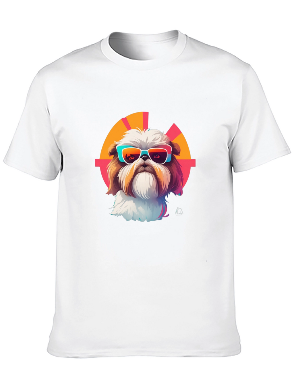 Cool Dog Graphic Tee - Trendy Shih Tzu Design