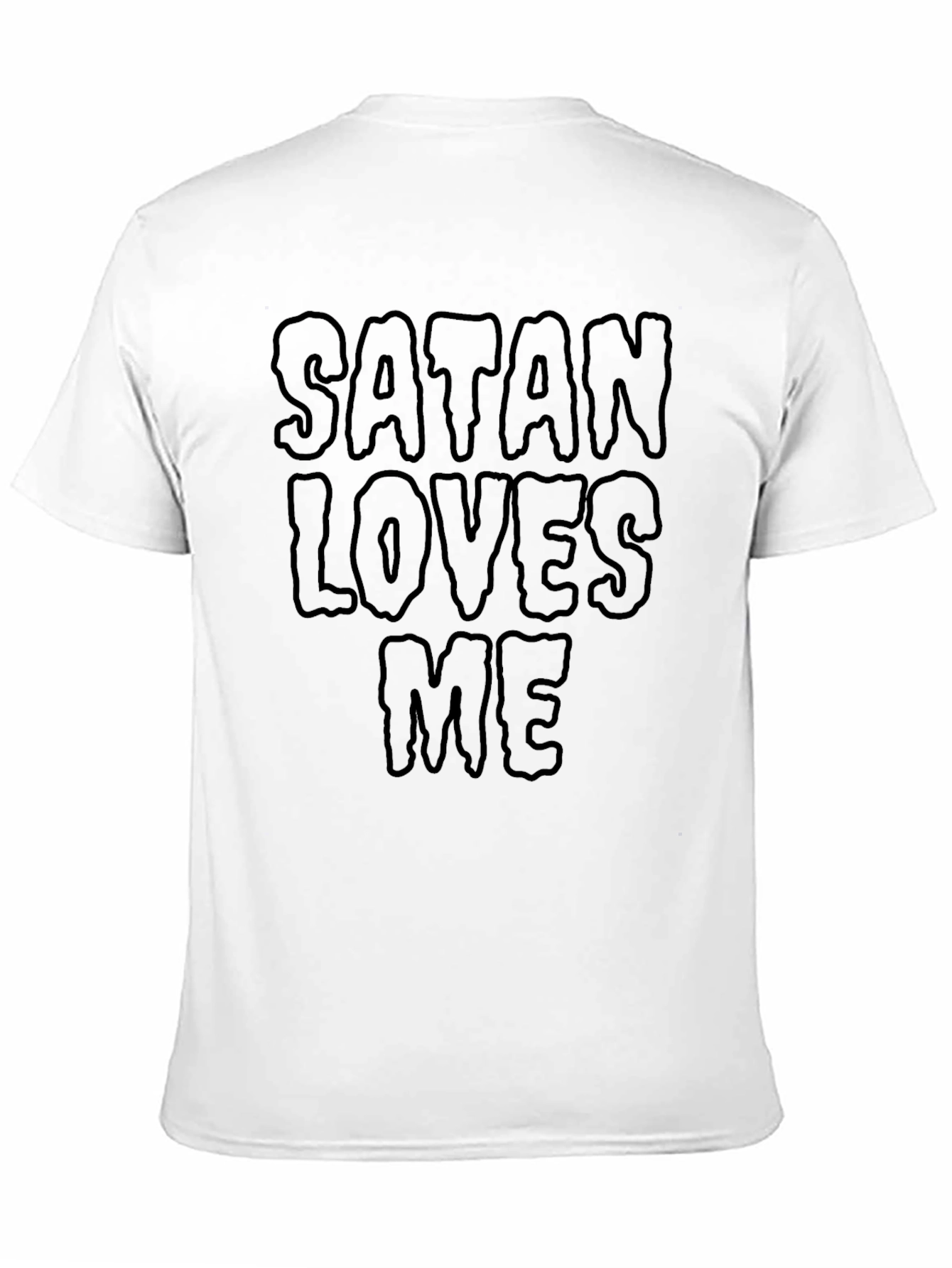 Satan Loves Me Graphic Tee - Black T-Shirt