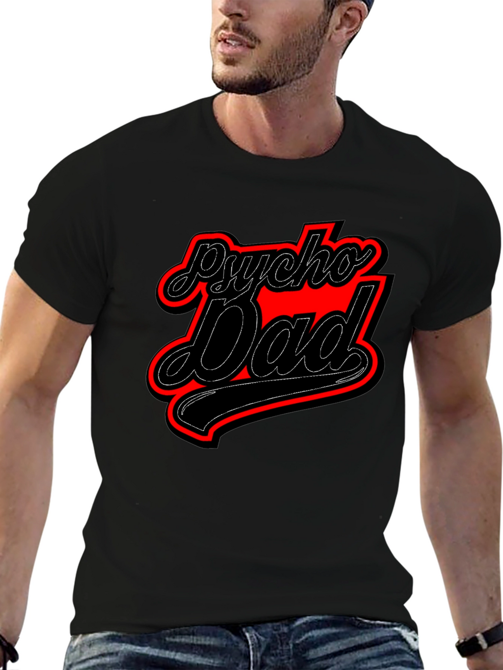 Psycho Dad Graphic Tee - Funny Mens T-Shirt