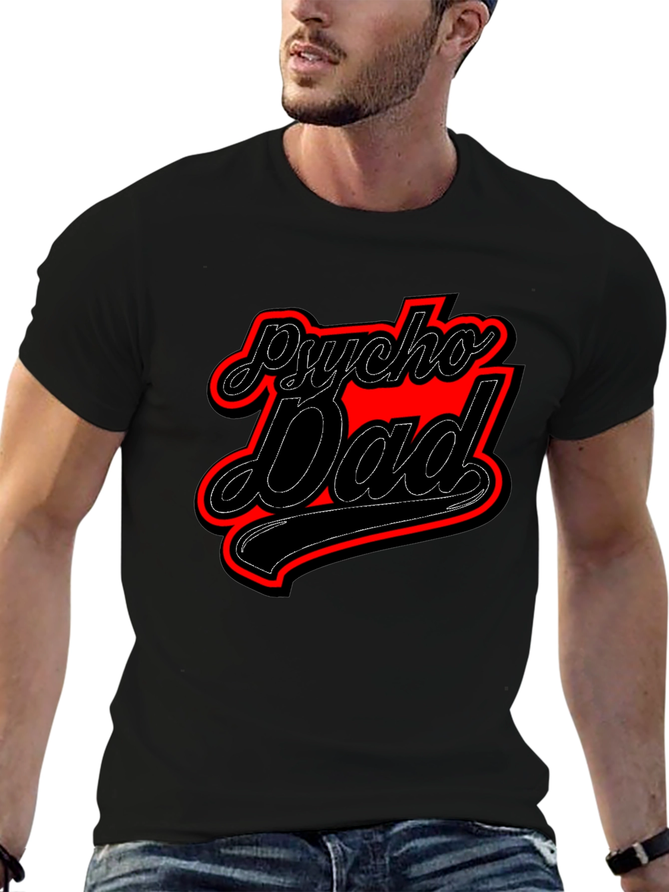 Psycho Dad Graphic Tee - Funny Mens T-Shirt