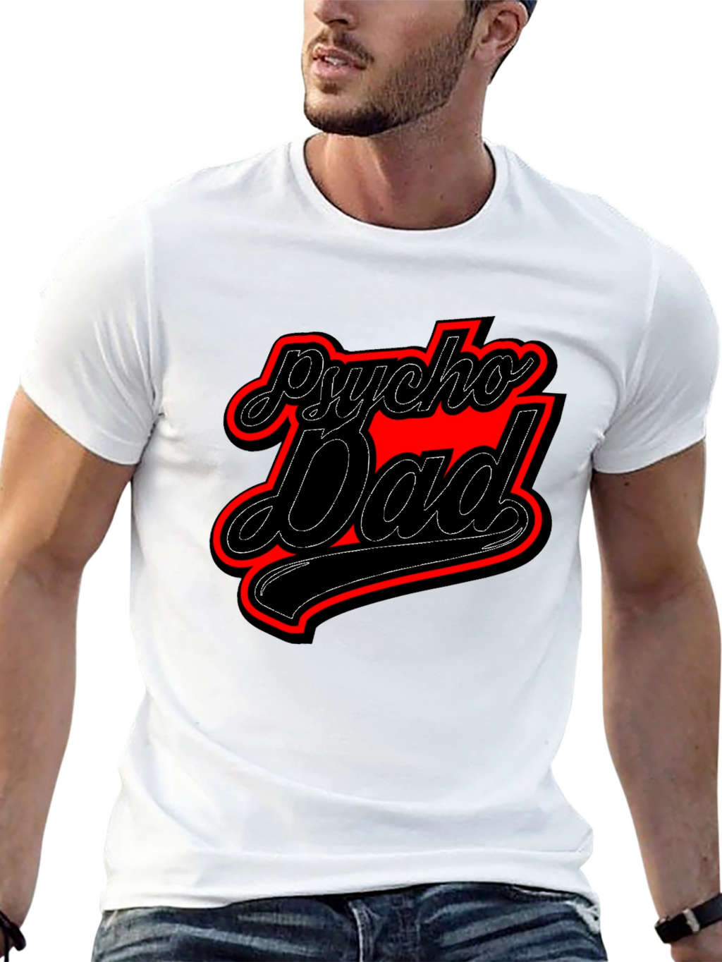 Psycho Dad Graphic Tee - Funny Mens T-Shirt