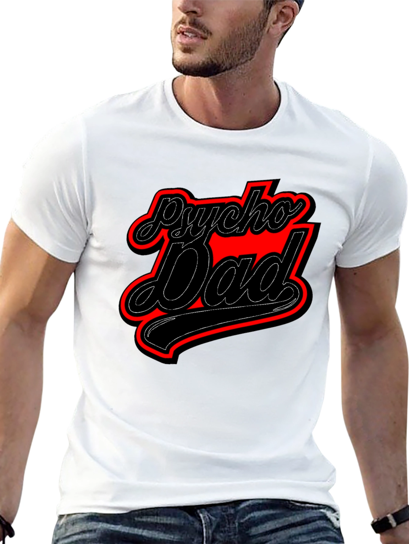 Psycho Dad Graphic Tee - Funny Mens T-Shirt