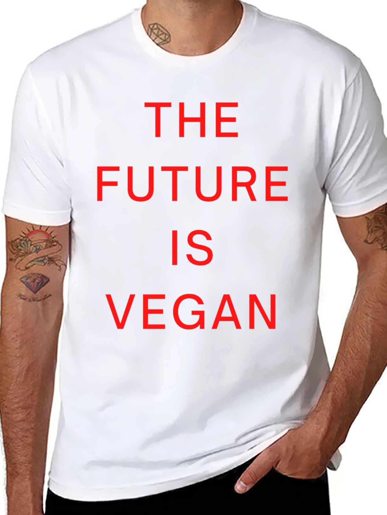 The Future is Vegan Tee - Black